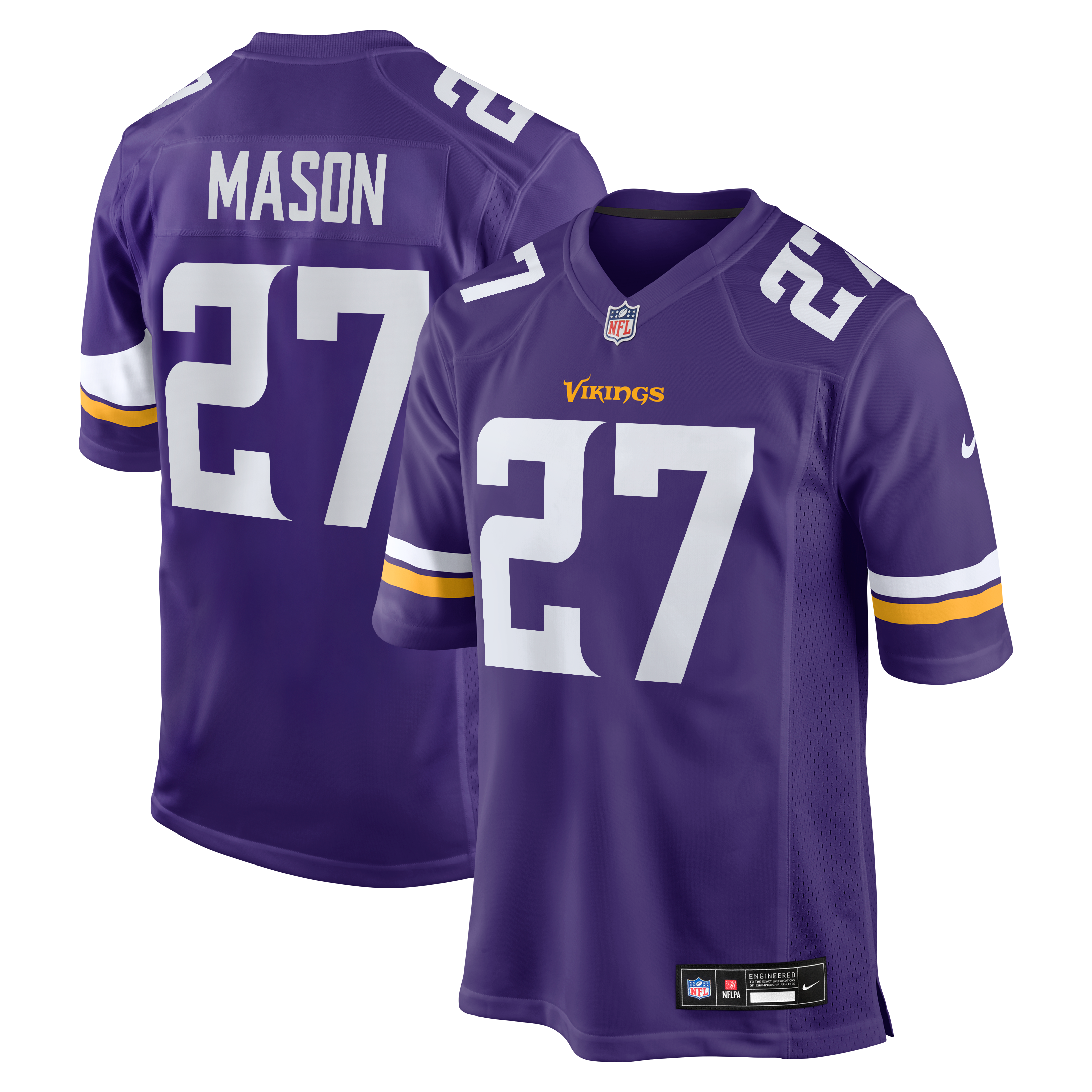 Jordan Mason Minnesota Vikings Team Game Jersey - Purple - Image 2
