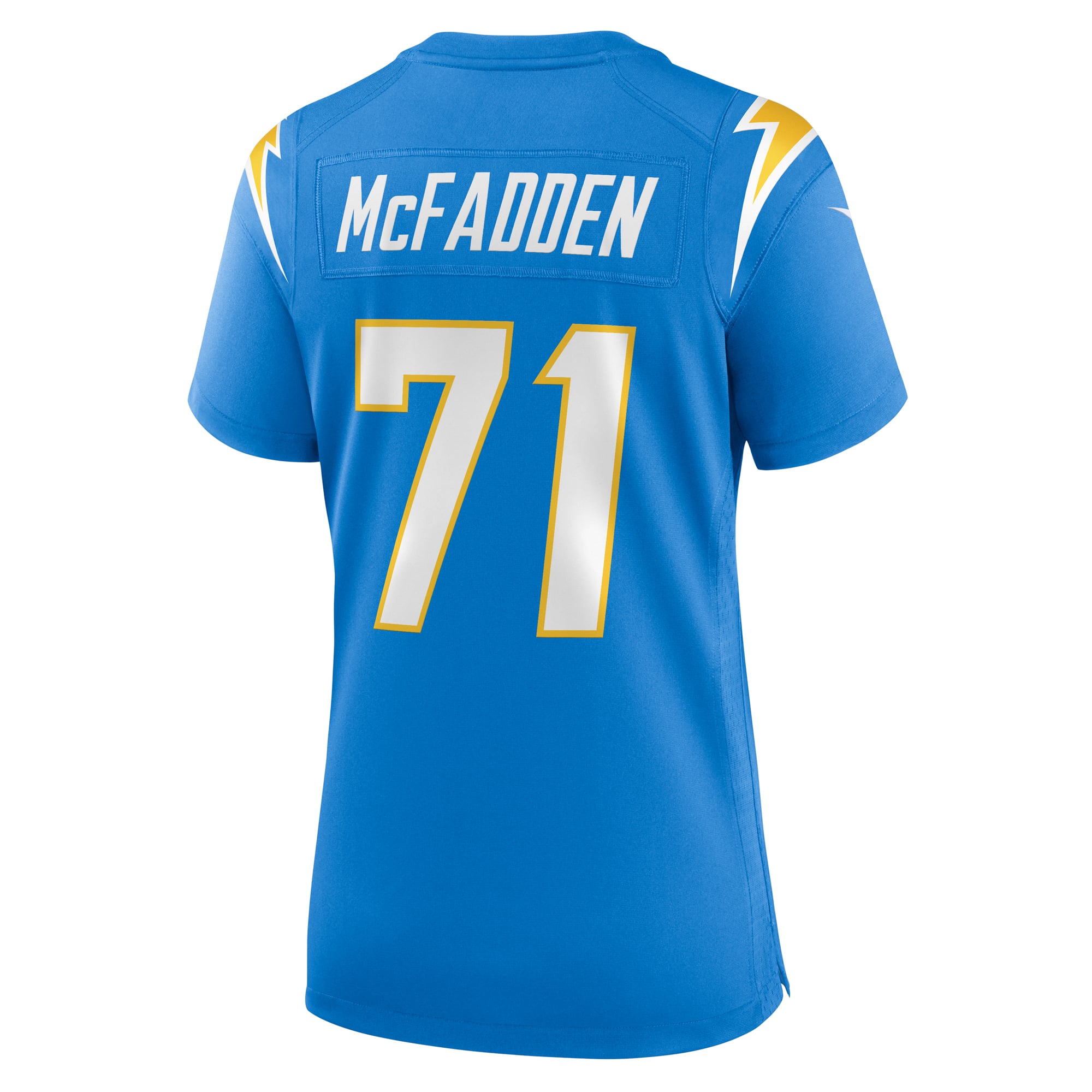 Jordan McFadden Los Angeles Chargers Women's Team Game Jersey - Powder Blue - Image 4