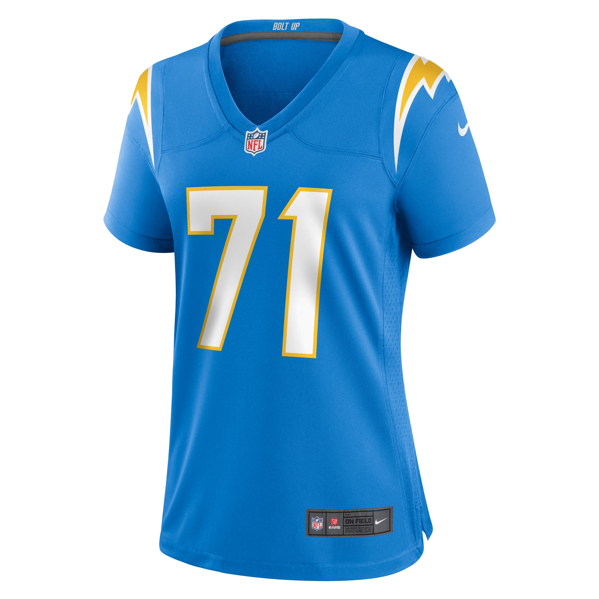 Jordan McFadden Los Angeles Chargers Women's Team Game Jersey - Powder Blue - Image 3