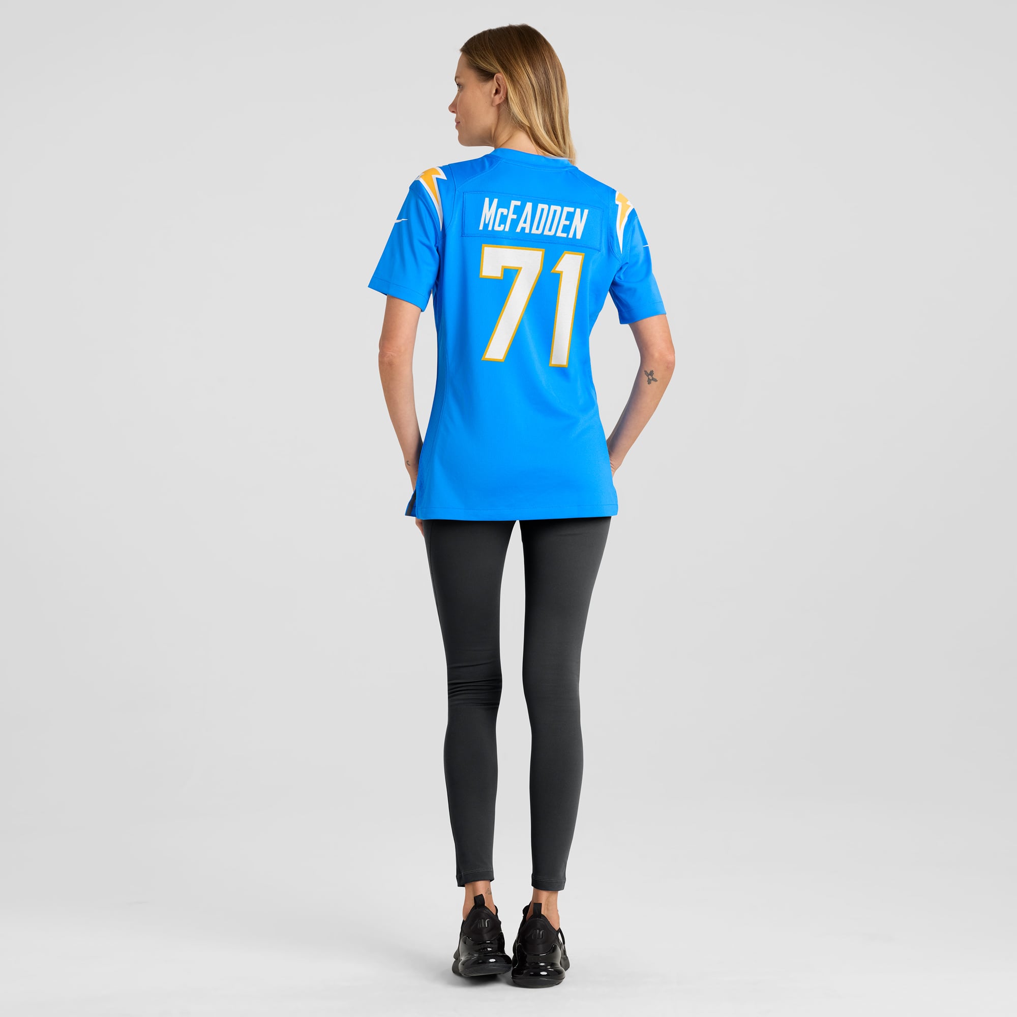 Jordan McFadden Los Angeles Chargers Women's Team Game Jersey - Powder Blue - Image 6