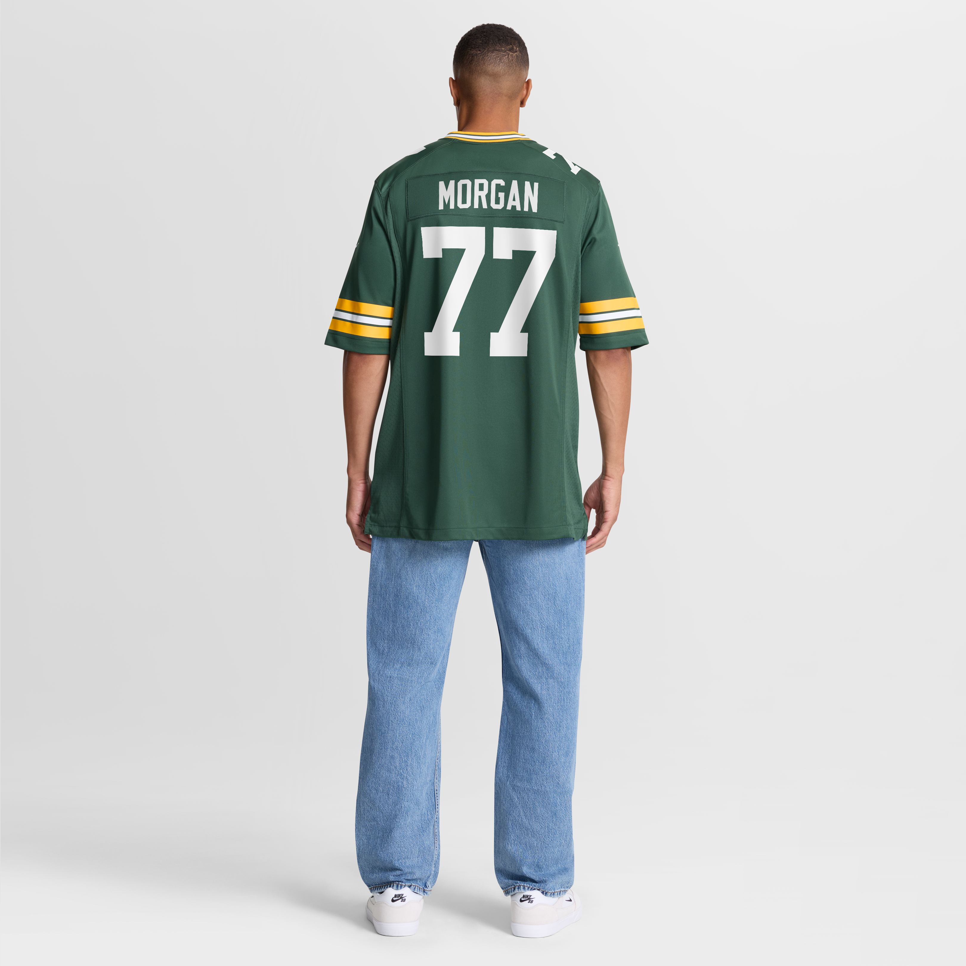 Jordan Morgan Green Bay Packers Player Game Jersey - Green - Image 9