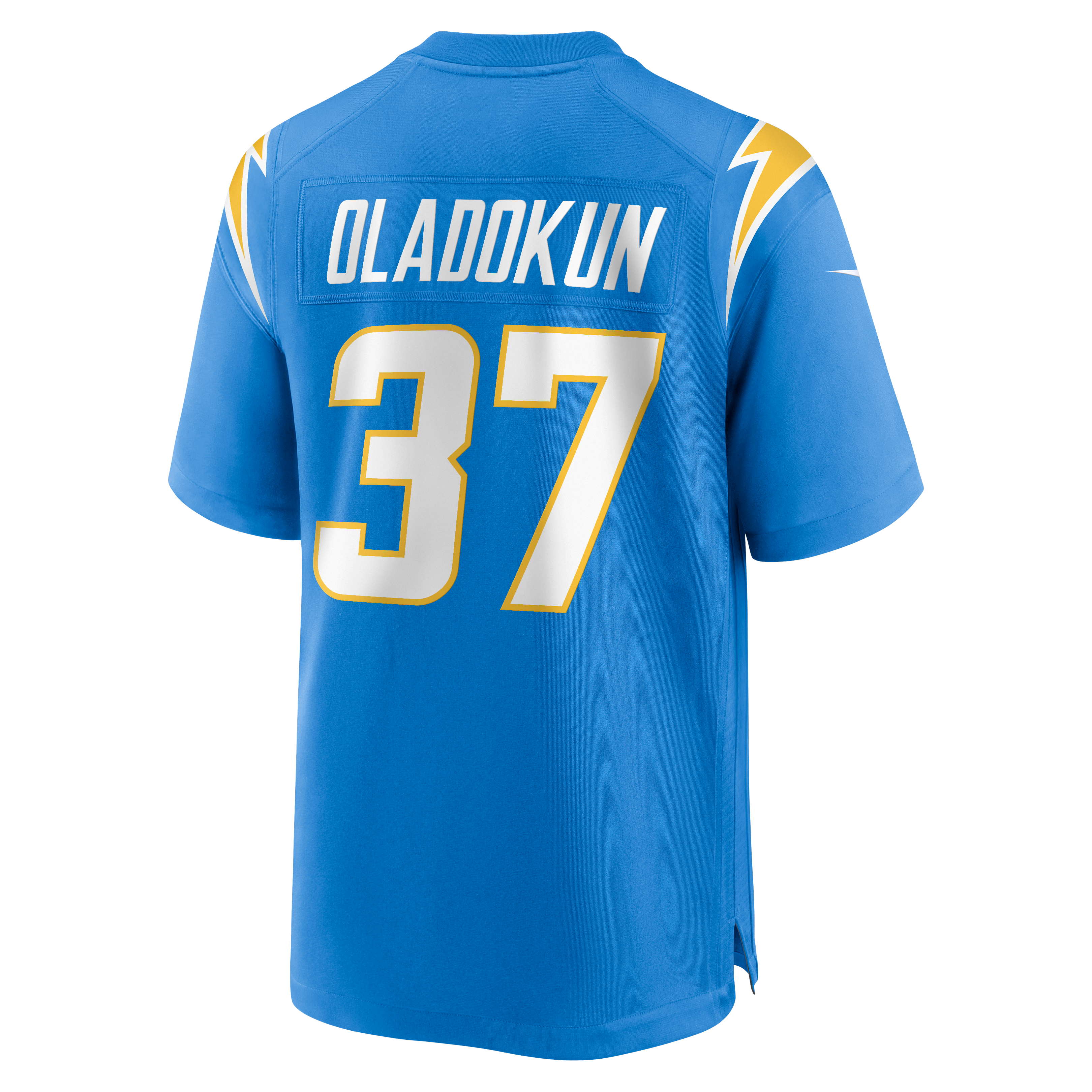 Jordan Oladokun Los Angeles Chargers Team Game Jersey - Powder Blue - Image 4