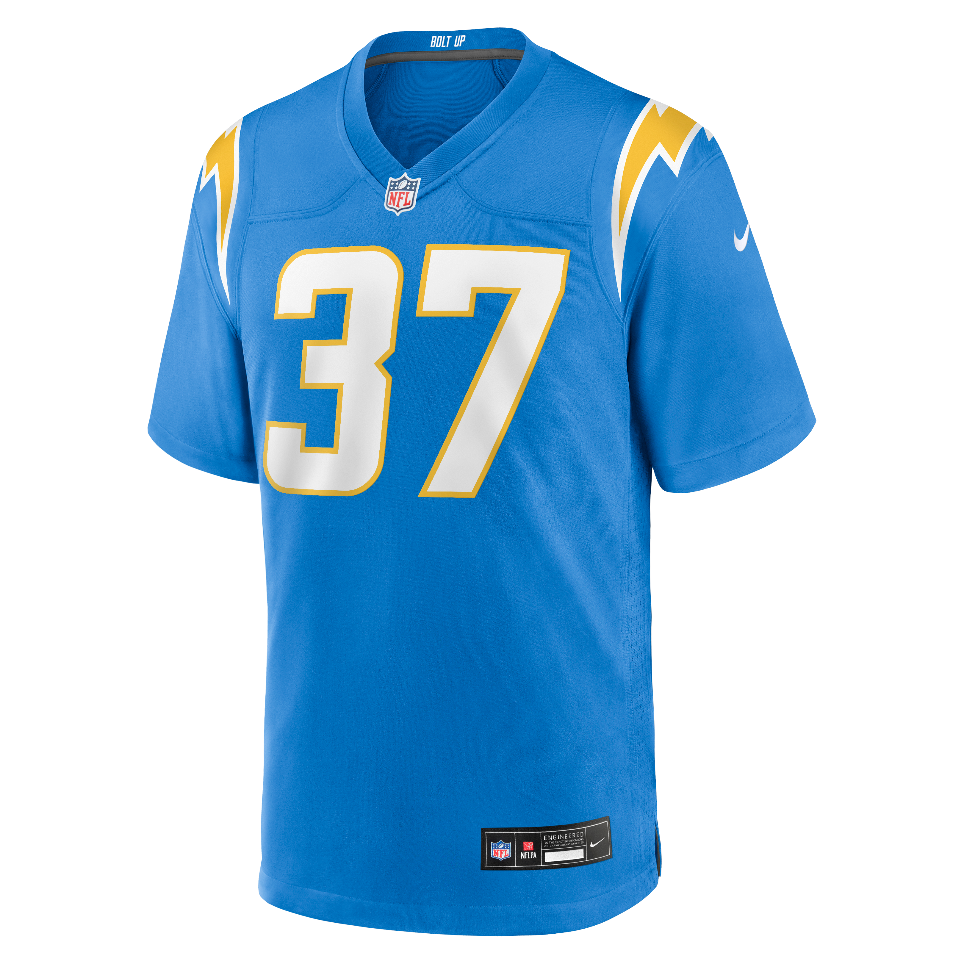 Jordan Oladokun Los Angeles Chargers Team Game Jersey - Powder Blue - Image 3