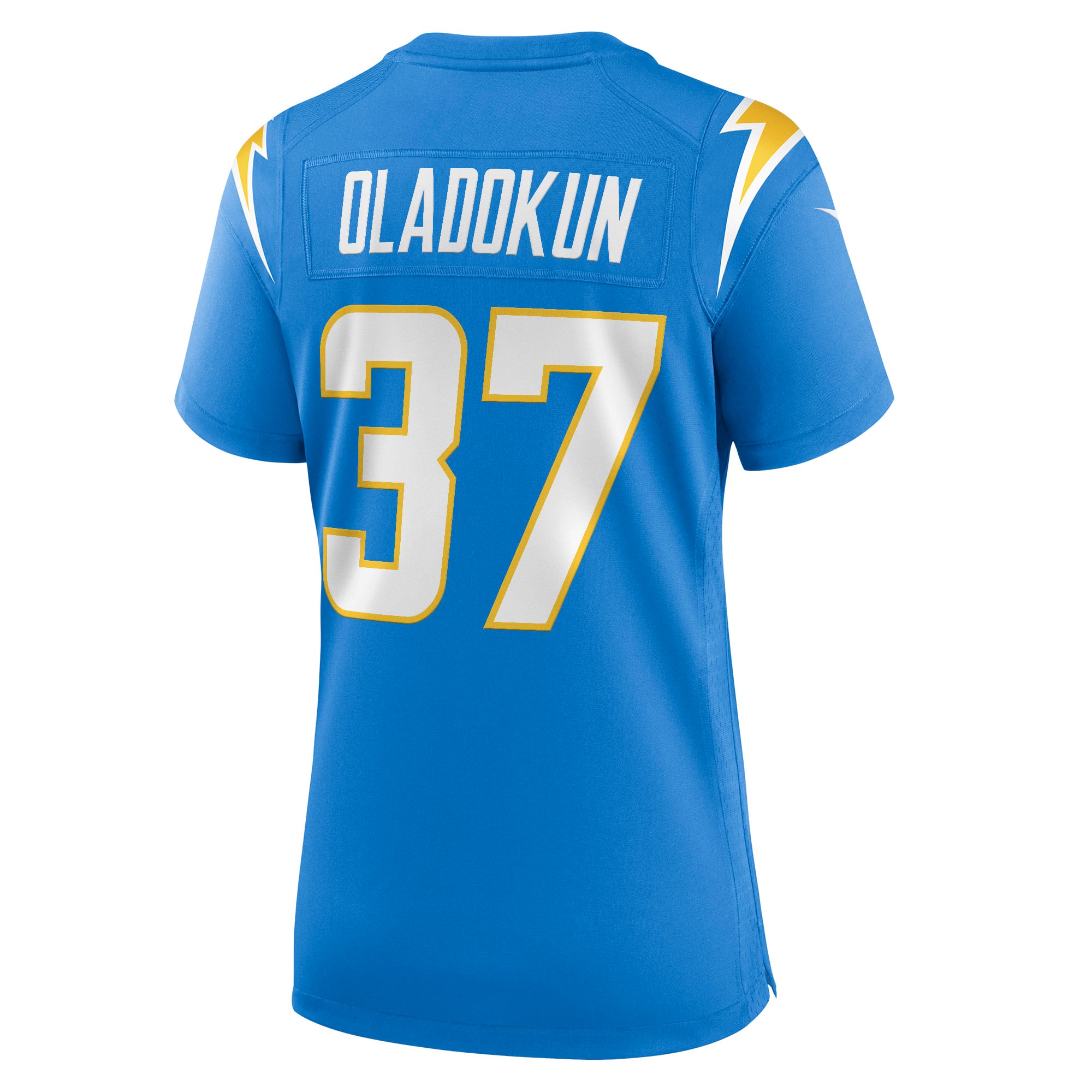 Jordan Oladokun Los Angeles Chargers Women's Team Game Jersey - Powder Blue - Image 4