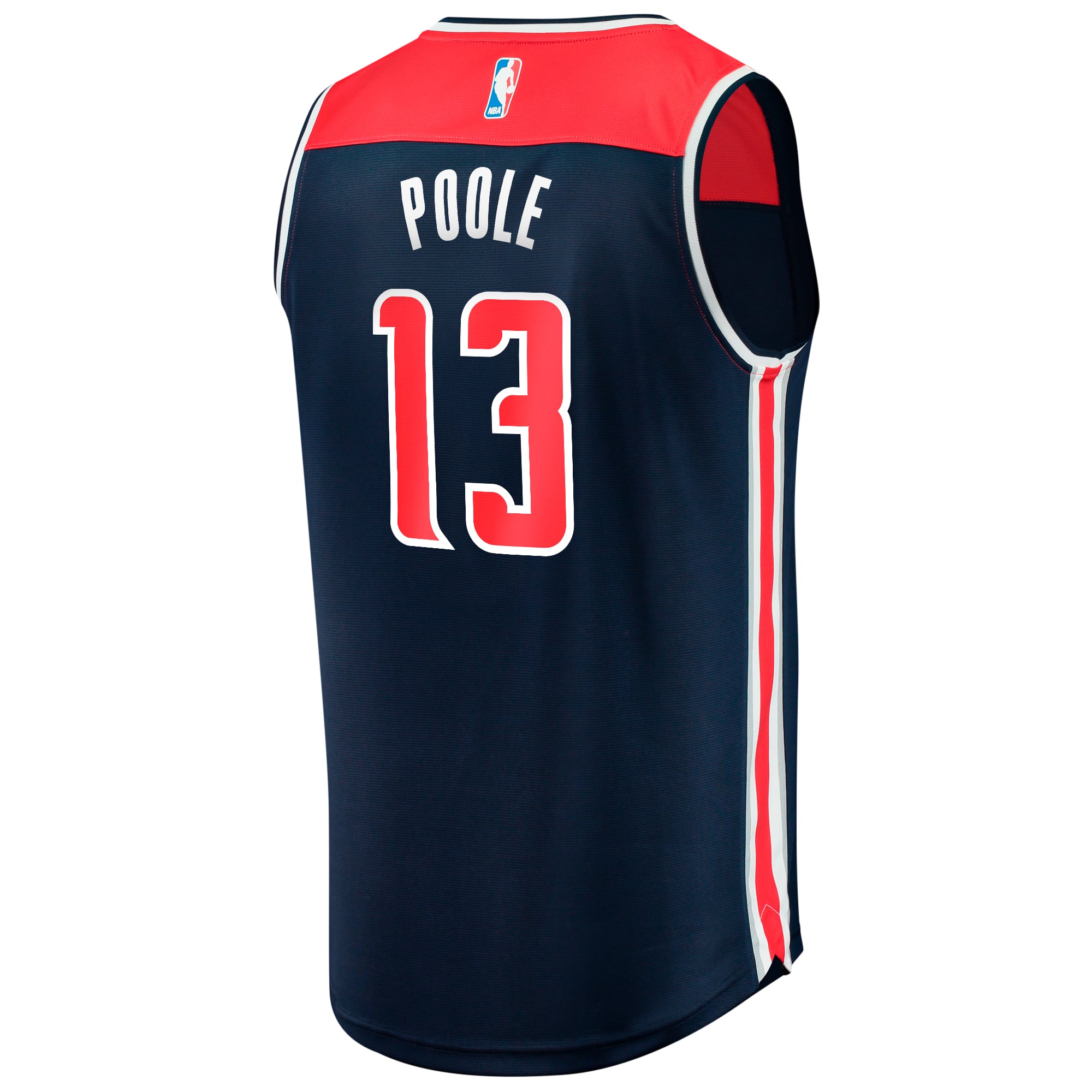 Jordan Poole Washington Wizards Youth Fast Break Player Jersey - Statement Edition - Navy - Image 4
