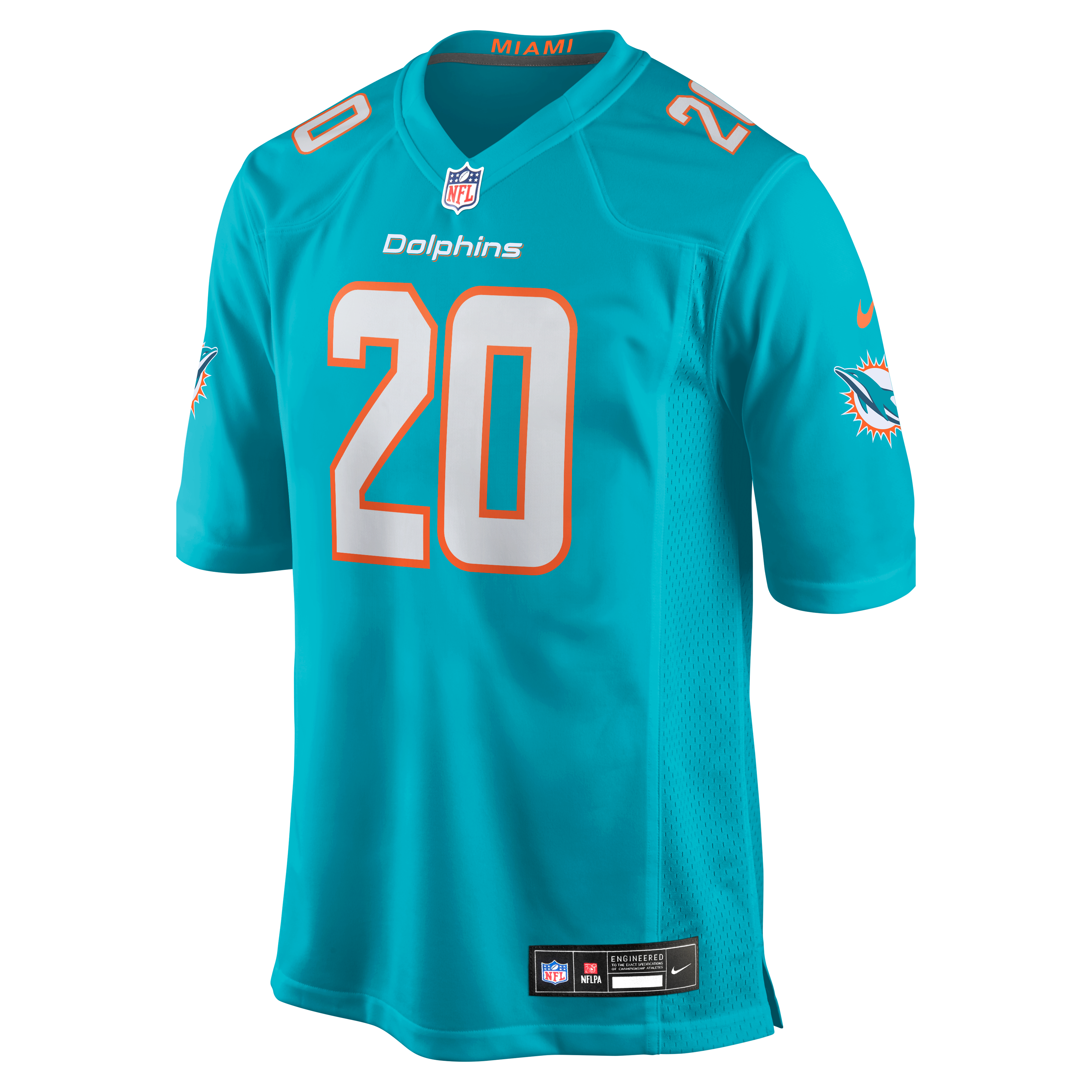 Jordyn Brooks Miami Dolphins Game Jersey - Aqua - Image 3
