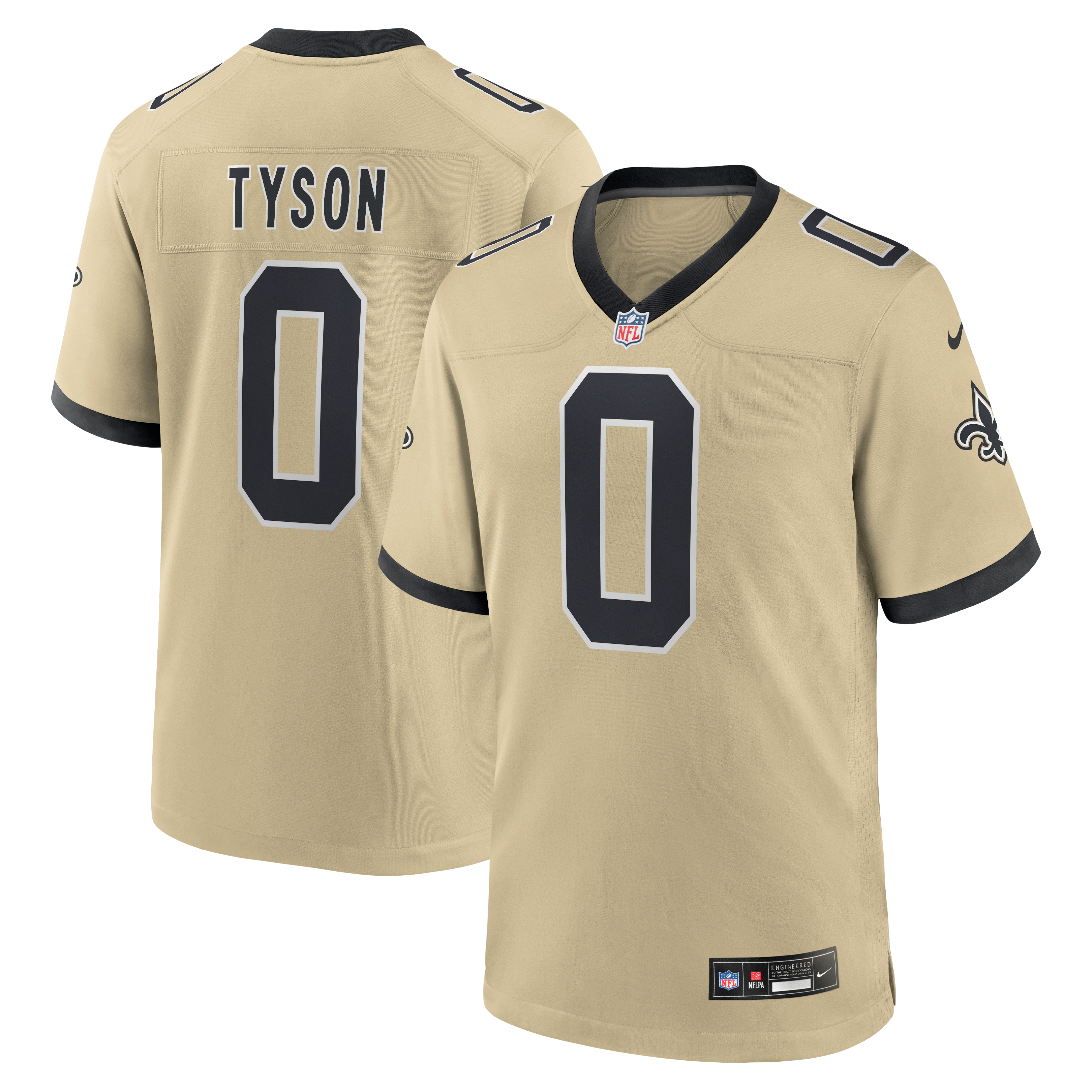 Jordyn Tyson New Orleans Saints 2026 Draft First Round Pick No. 8 Alternate Game Jersey - Gold