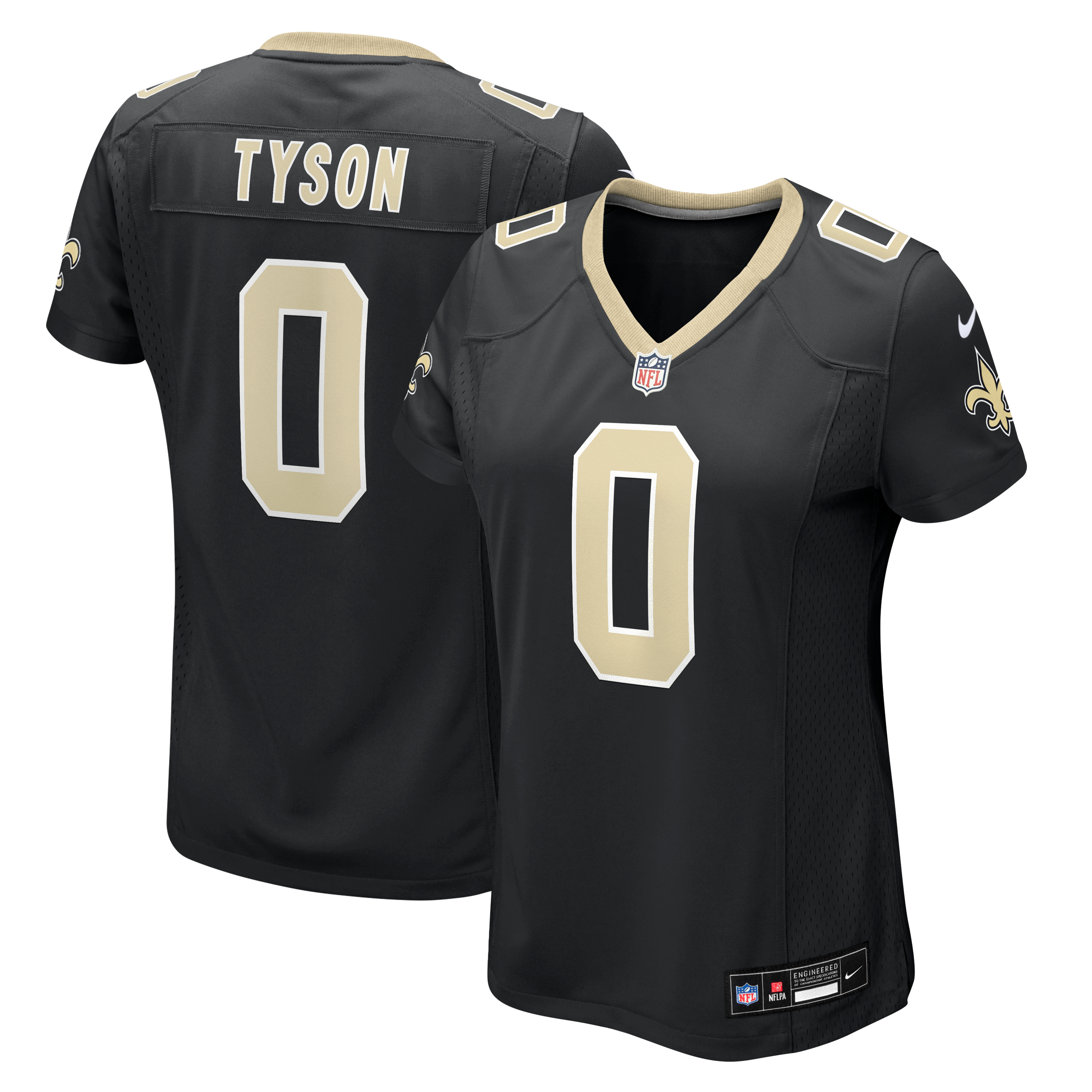 Jordyn Tyson New Orleans Saints Women's Game Jersey - Black
