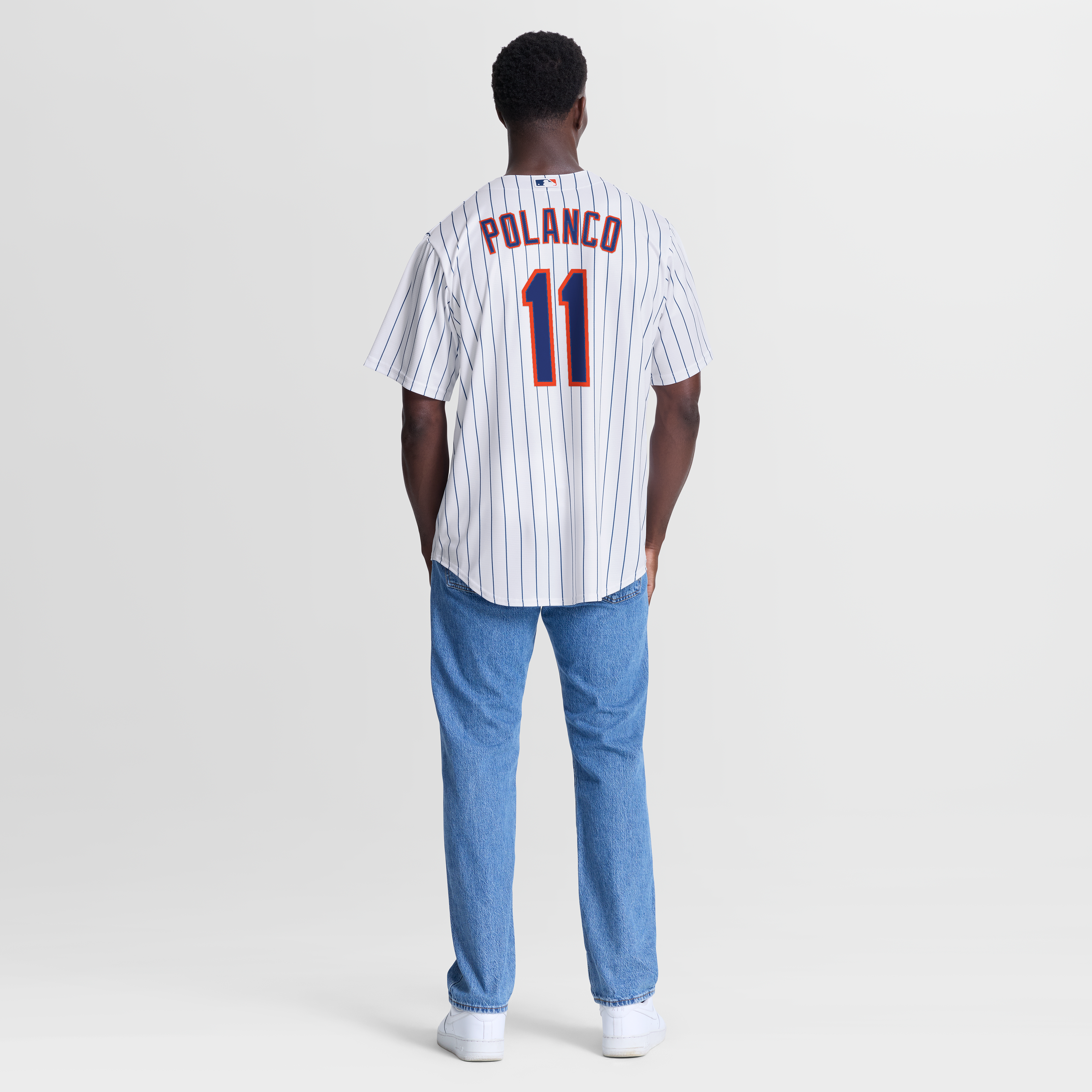 Jorge Polanco New York Mets Home Jersey - White - Image 6
