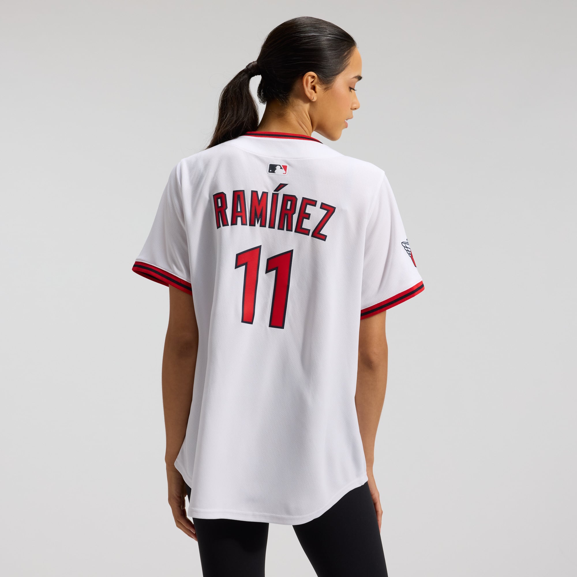 José Ramírez Cleveland Guardians Women's Home Limited Player Jersey - White - Image 4