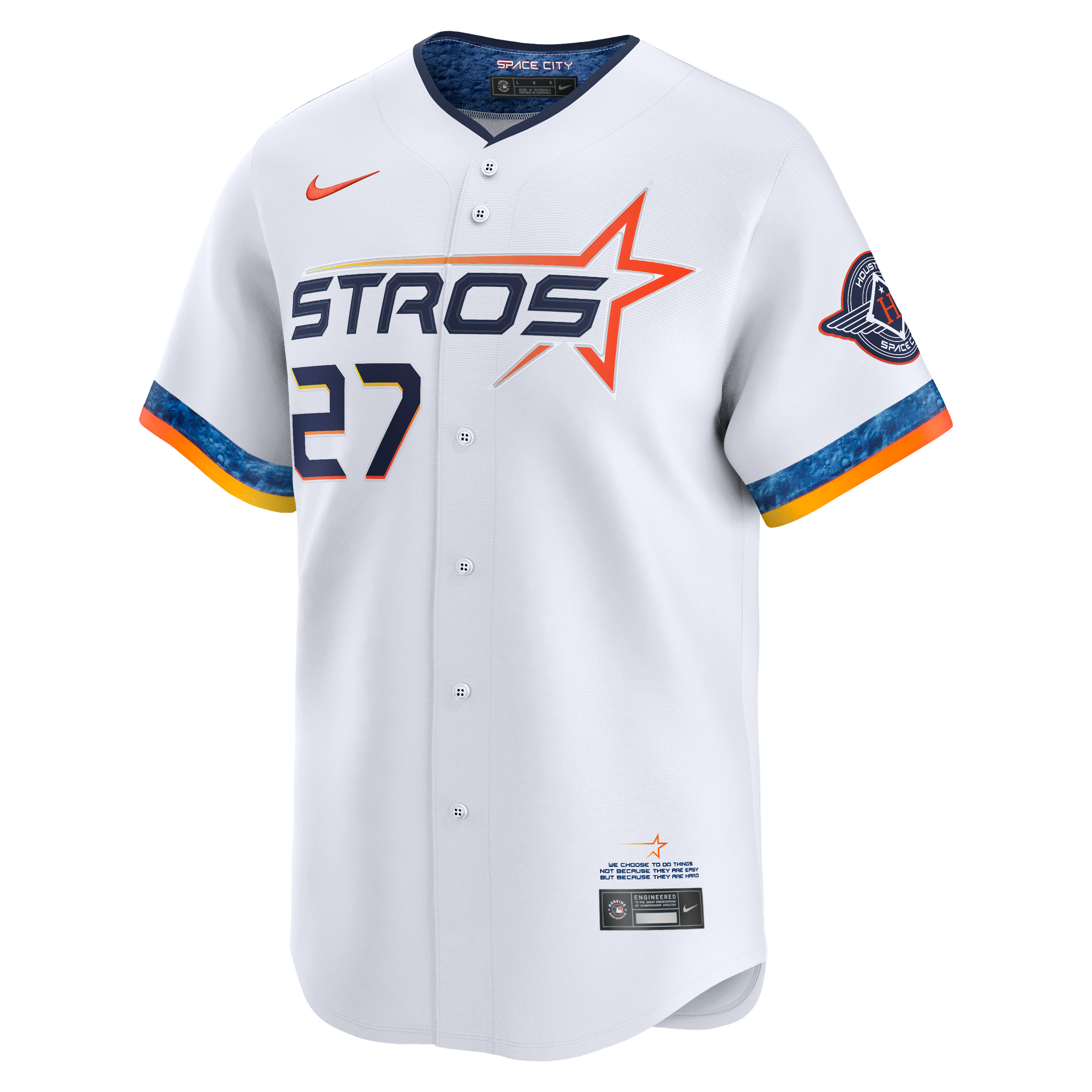 Jose Altuve Houston Astros 2025 City Connect Limited Player Jersey - White - Image 7