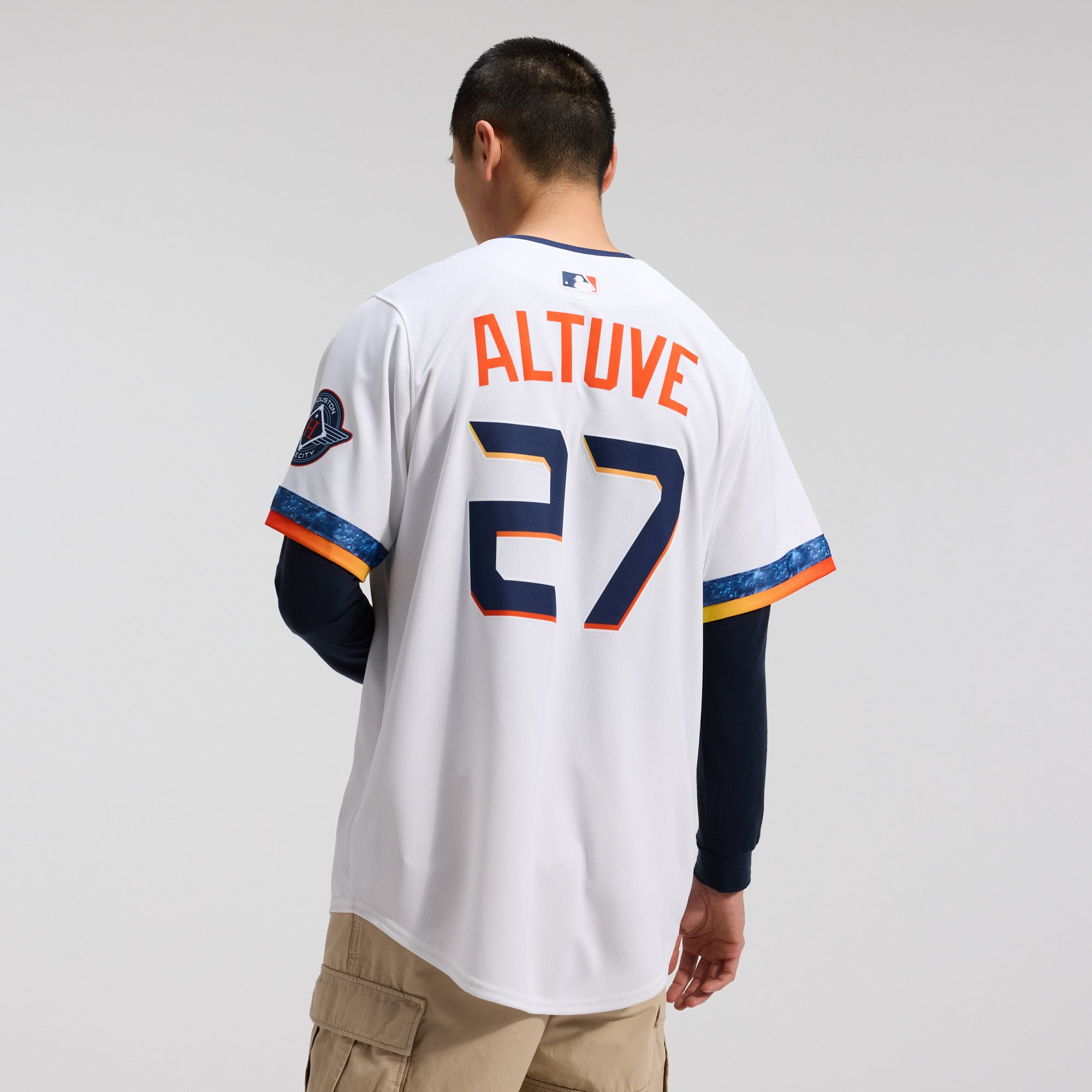 Jose Altuve Houston Astros 2025 City Connect Limited Player Jersey - White - Image 4