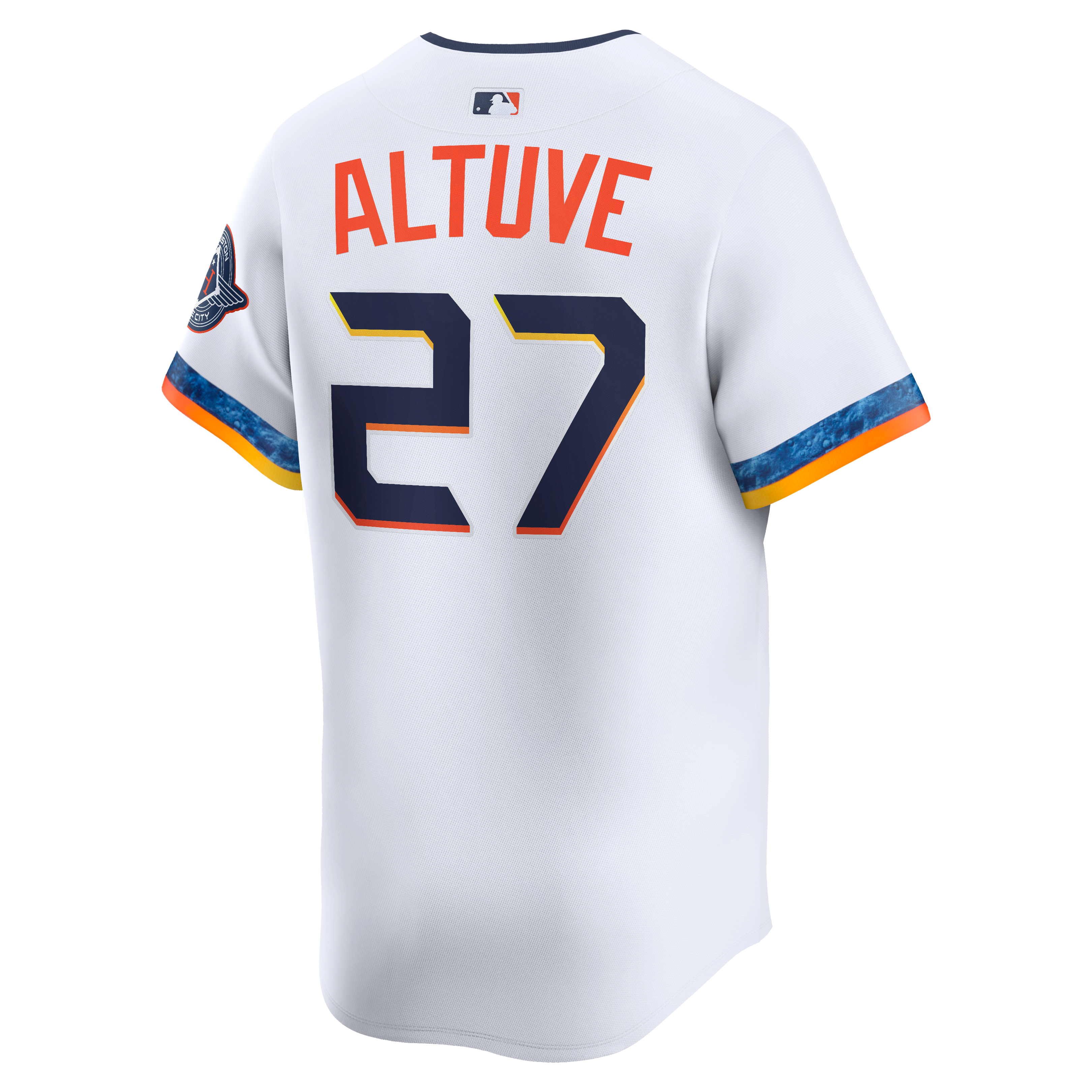 Jose Altuve Houston Astros 2025 City Connect Limited Player Jersey - White - Image 8