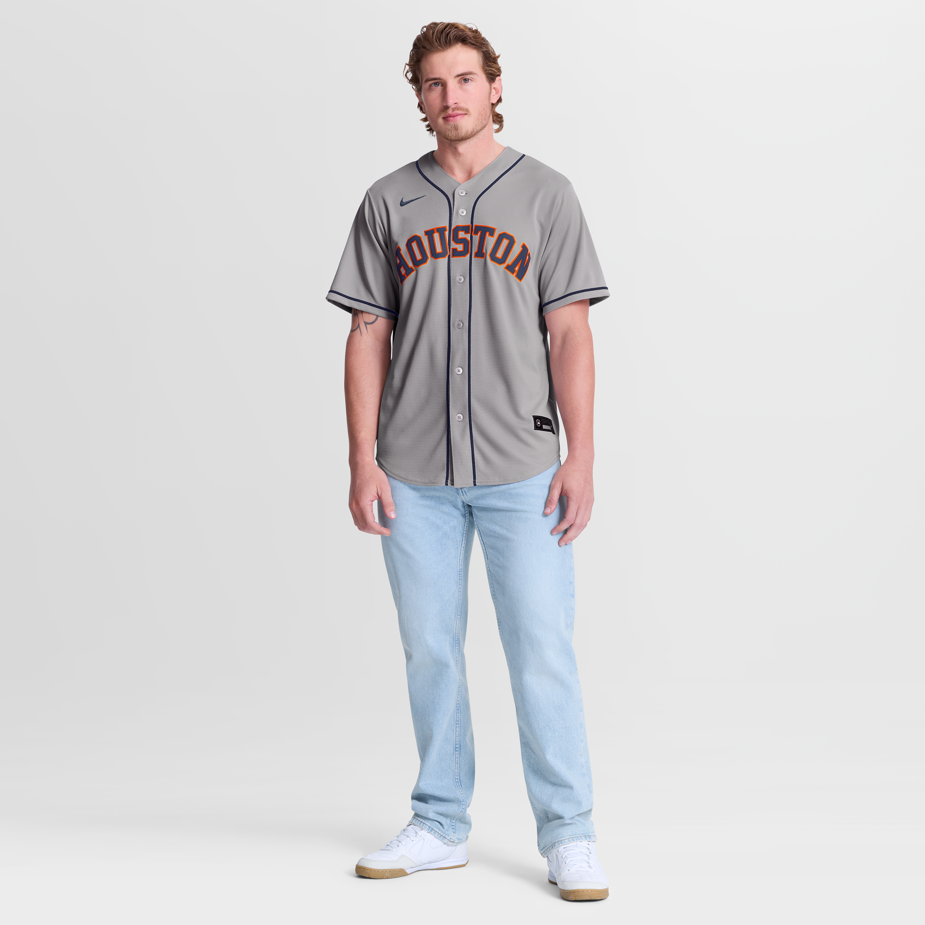 Jose Altuve Houston Astros Alternate Jersey - Gray - Image 5