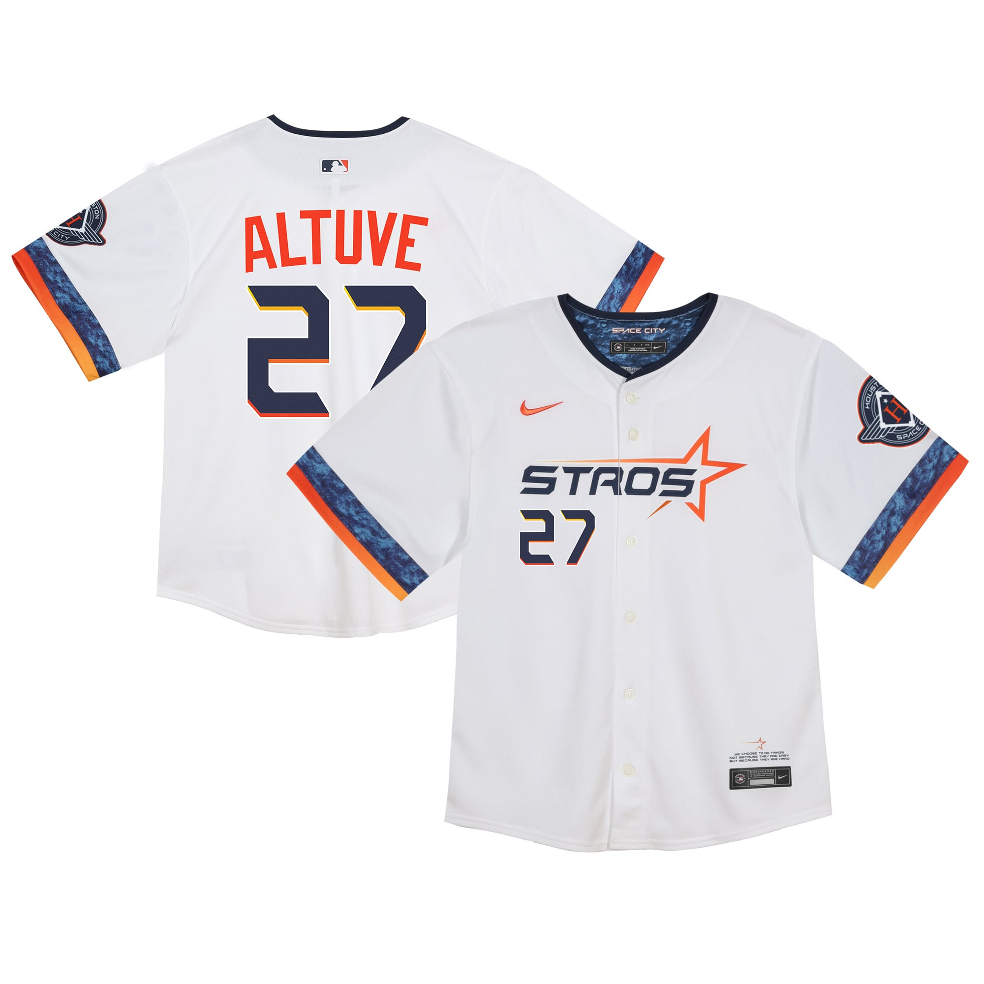 Jose Altuve Houston Astros Infant 2025 City Connect Limited Player Jersey - White - Image 2