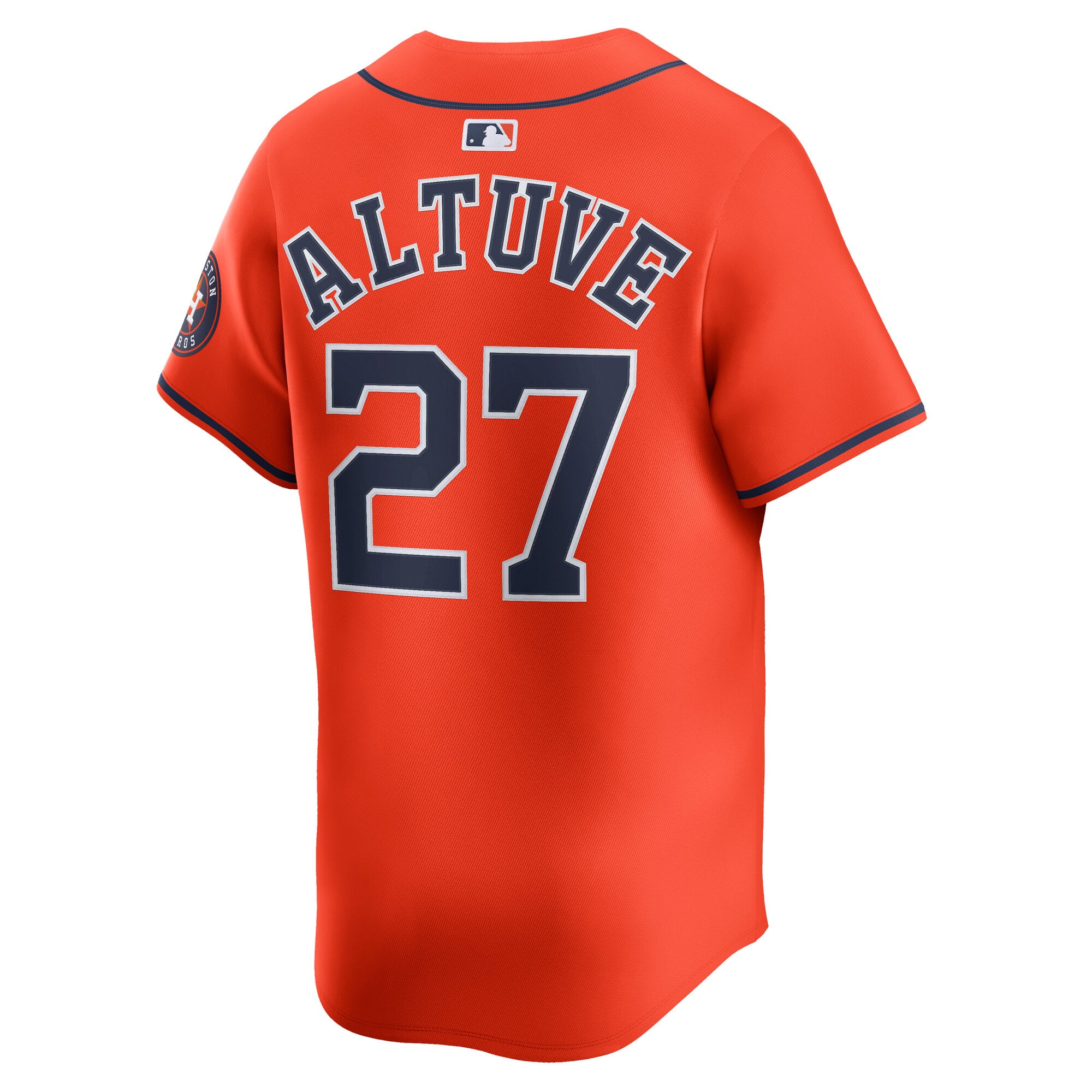 Jose Altuve Houston Astros Road Limited Player Jersey - Orange - Image 4