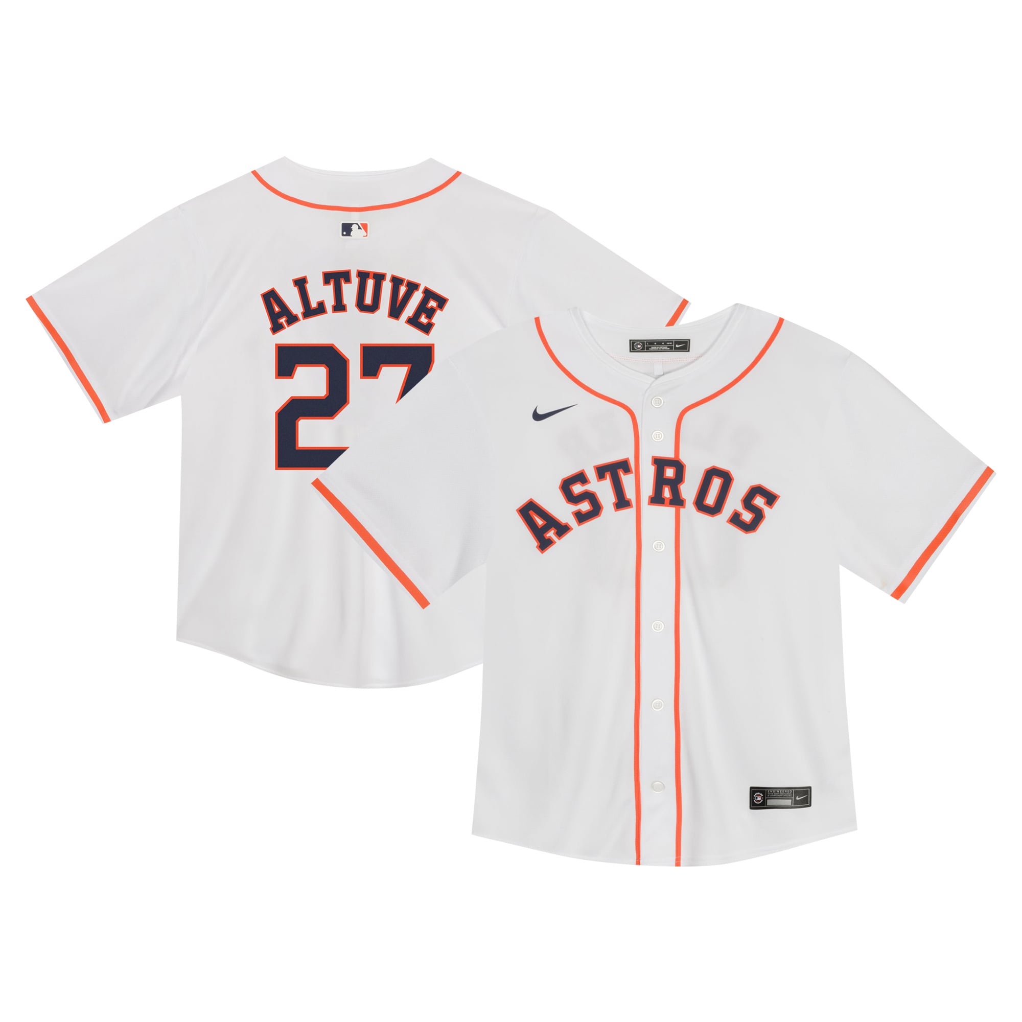 Jose Altuve Houston Astros Toddler Game Jersey - White - Image 2