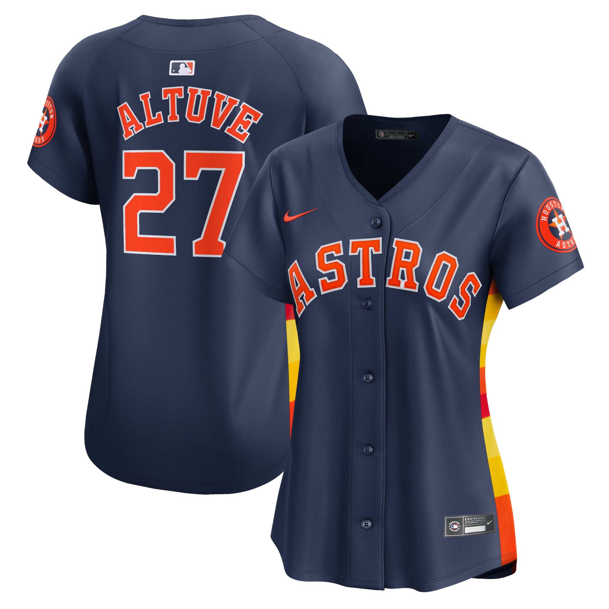 Jose Altuve Houston Astros Women's Alternate Limited Player Jersey – Navy