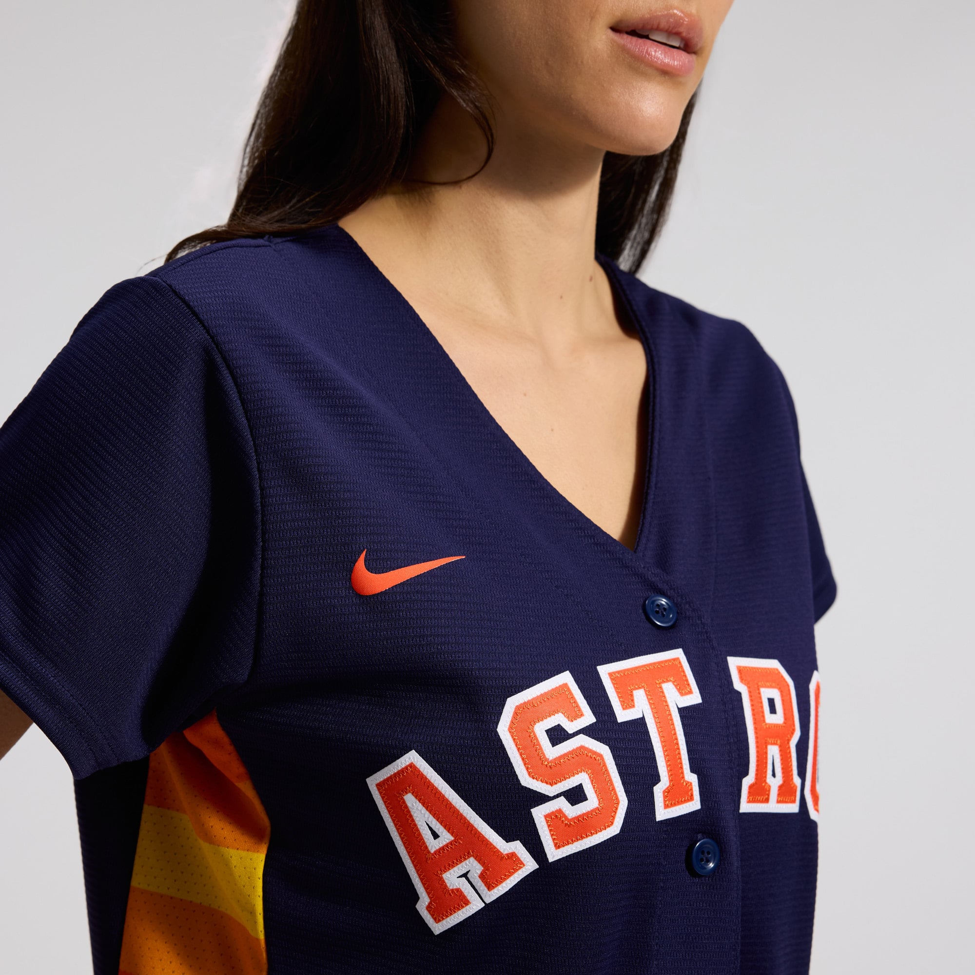 Jose Altuve Houston Astros Women's Alternate Player Jersey - Navy - Image 8