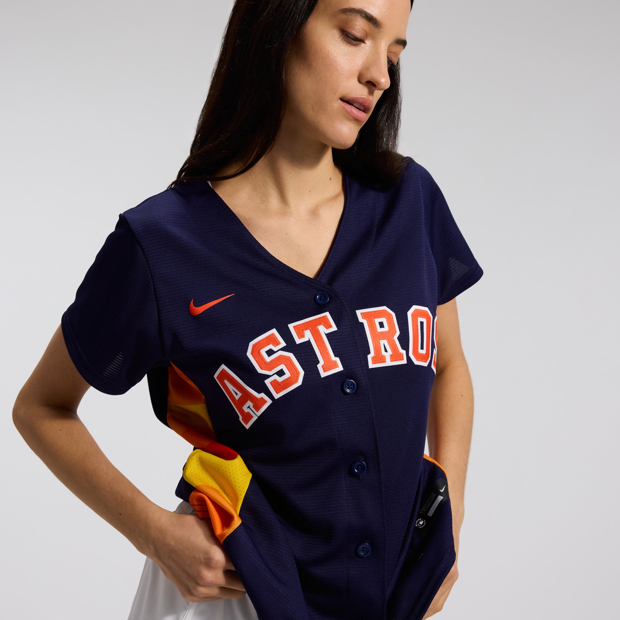Jose Altuve Houston Astros Women's Alternate Player Jersey - Navy - Image 9