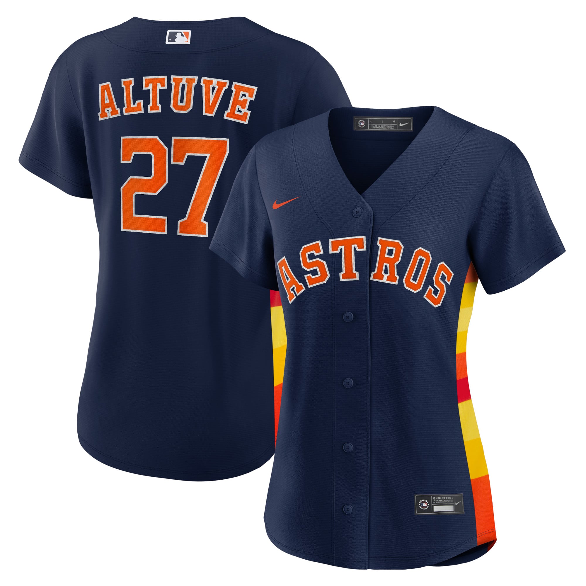 Jose Altuve Houston Astros Women's Alternate Player Jersey - Navy