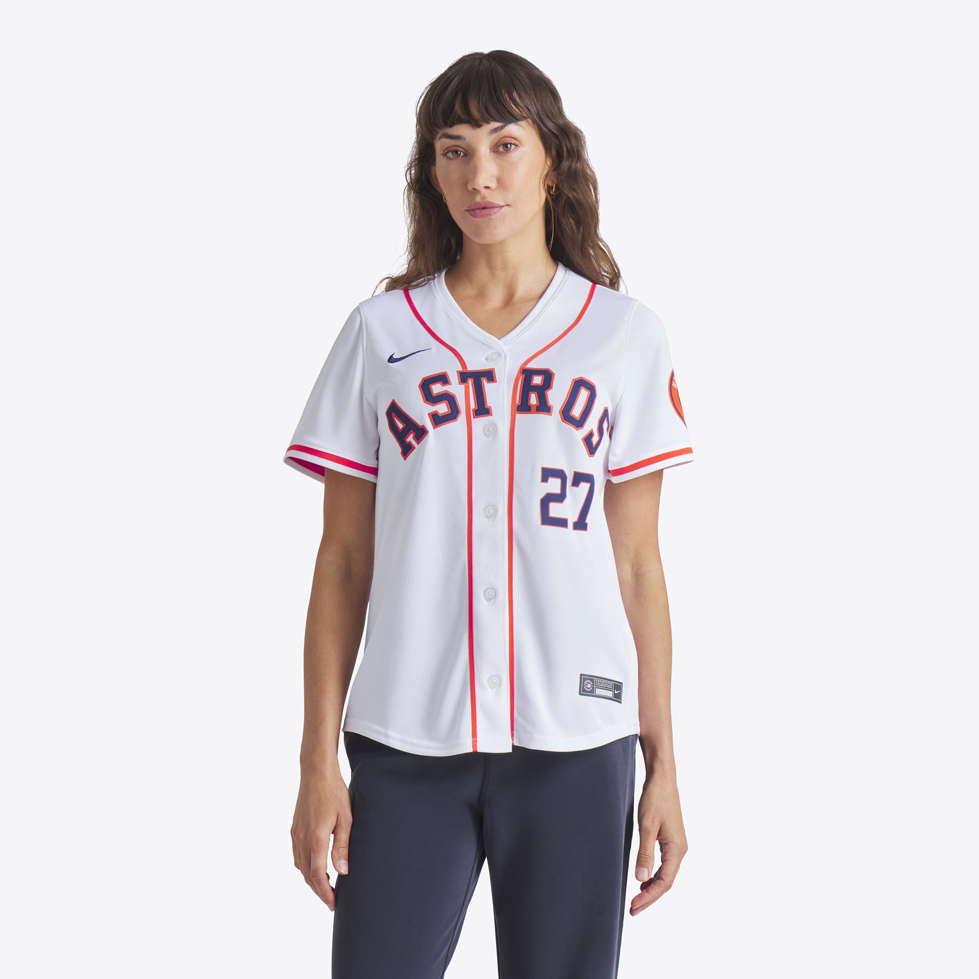 Jose Altuve Houston Astros Women's Home Limited Player Jersey - White - Image 5