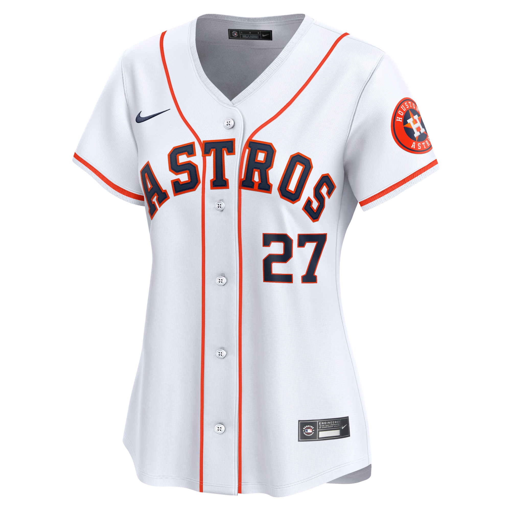 Jose Altuve Houston Astros Women's Home Limited Player Jersey - White - Image 3