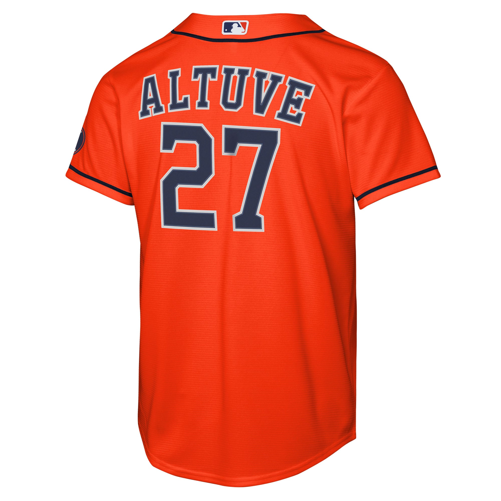 Jose Altuve Houston Astros Youth Alternate Stadium Jersey - Orange - Image 4
