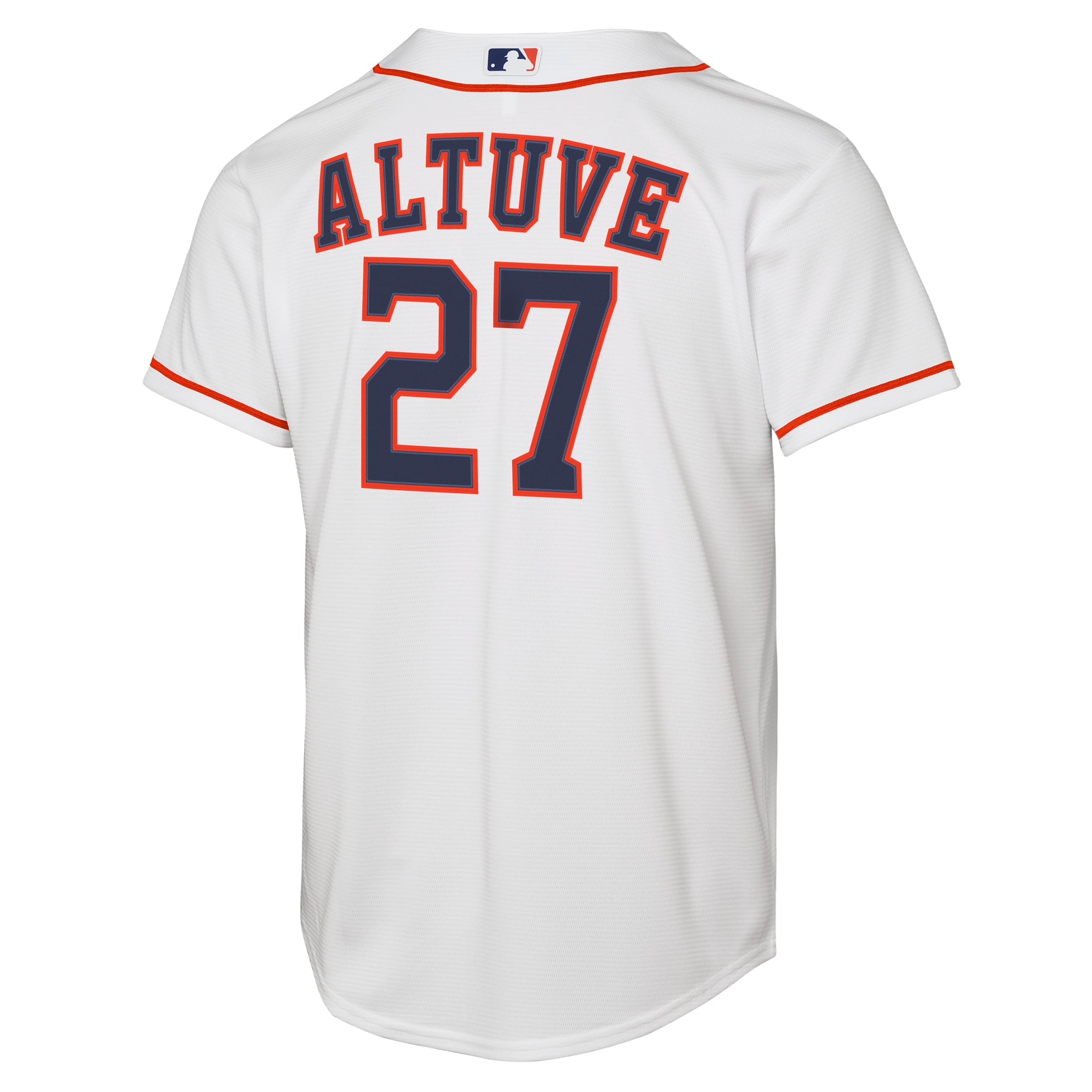 Jose Altuve Houston Astros Youth Home Jersey - White - Image 4