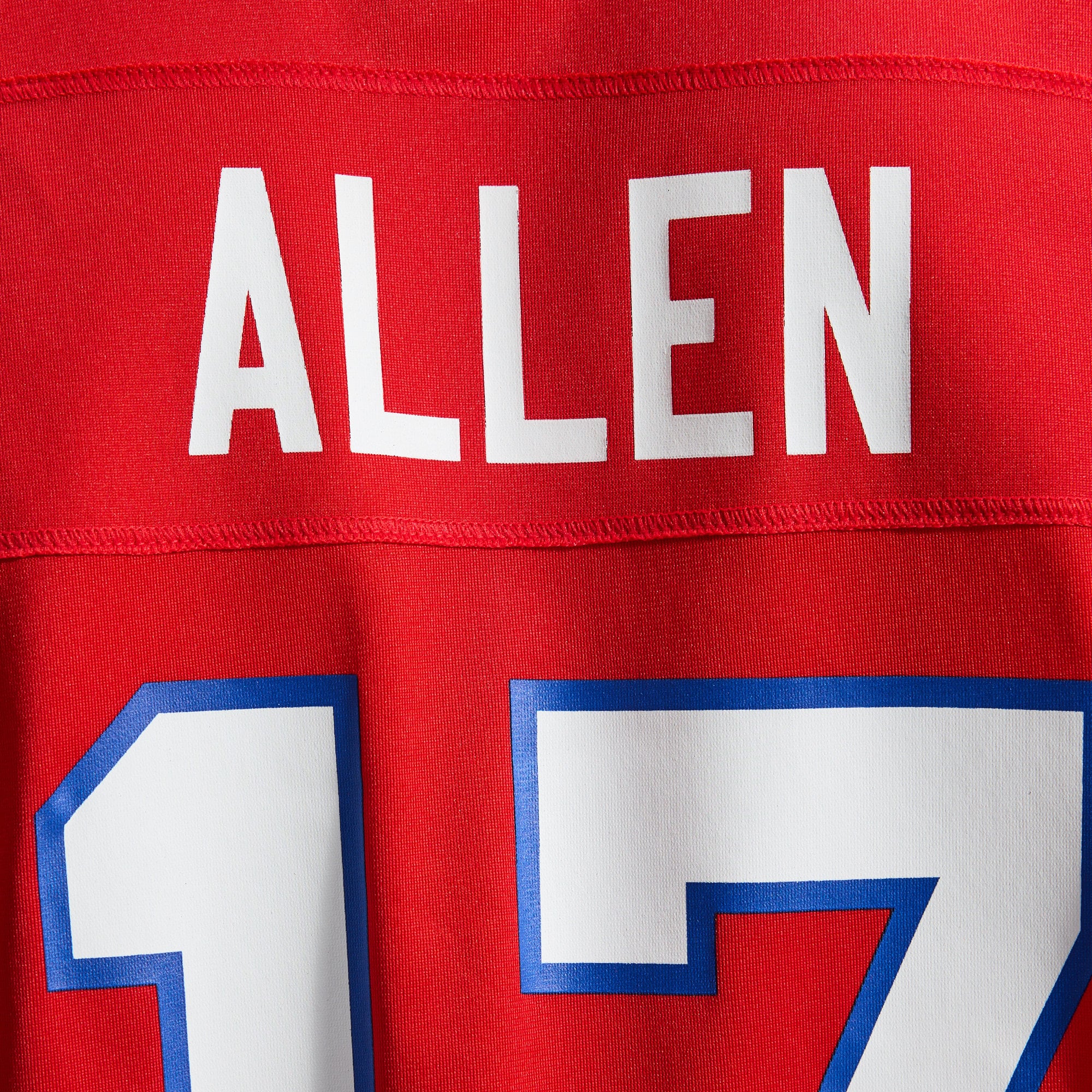 Josh Allen Buffalo Bills Team Game Player Jersey - Red - Image 14