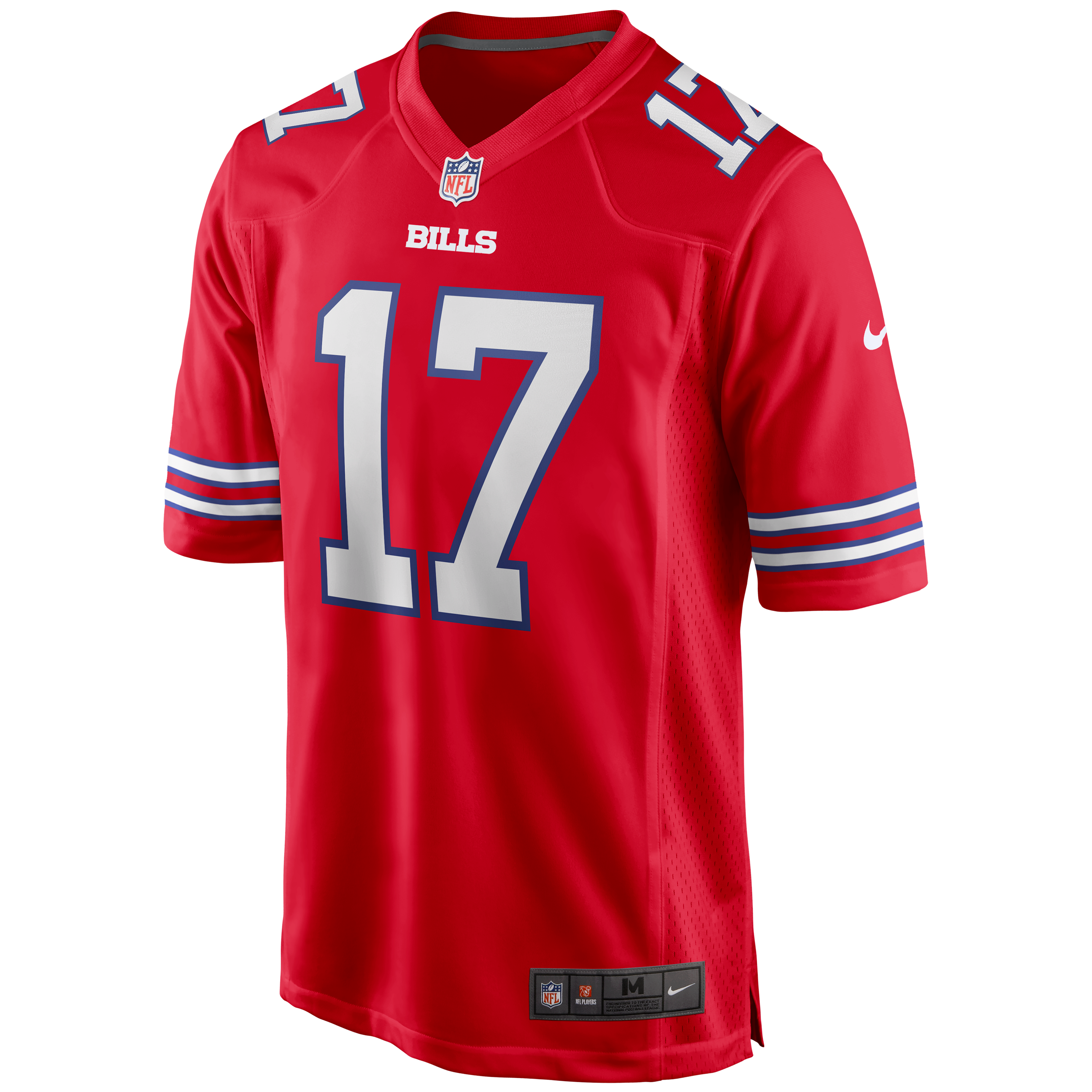 Josh Allen Buffalo Bills Team Game Player Jersey - Red - Image 8