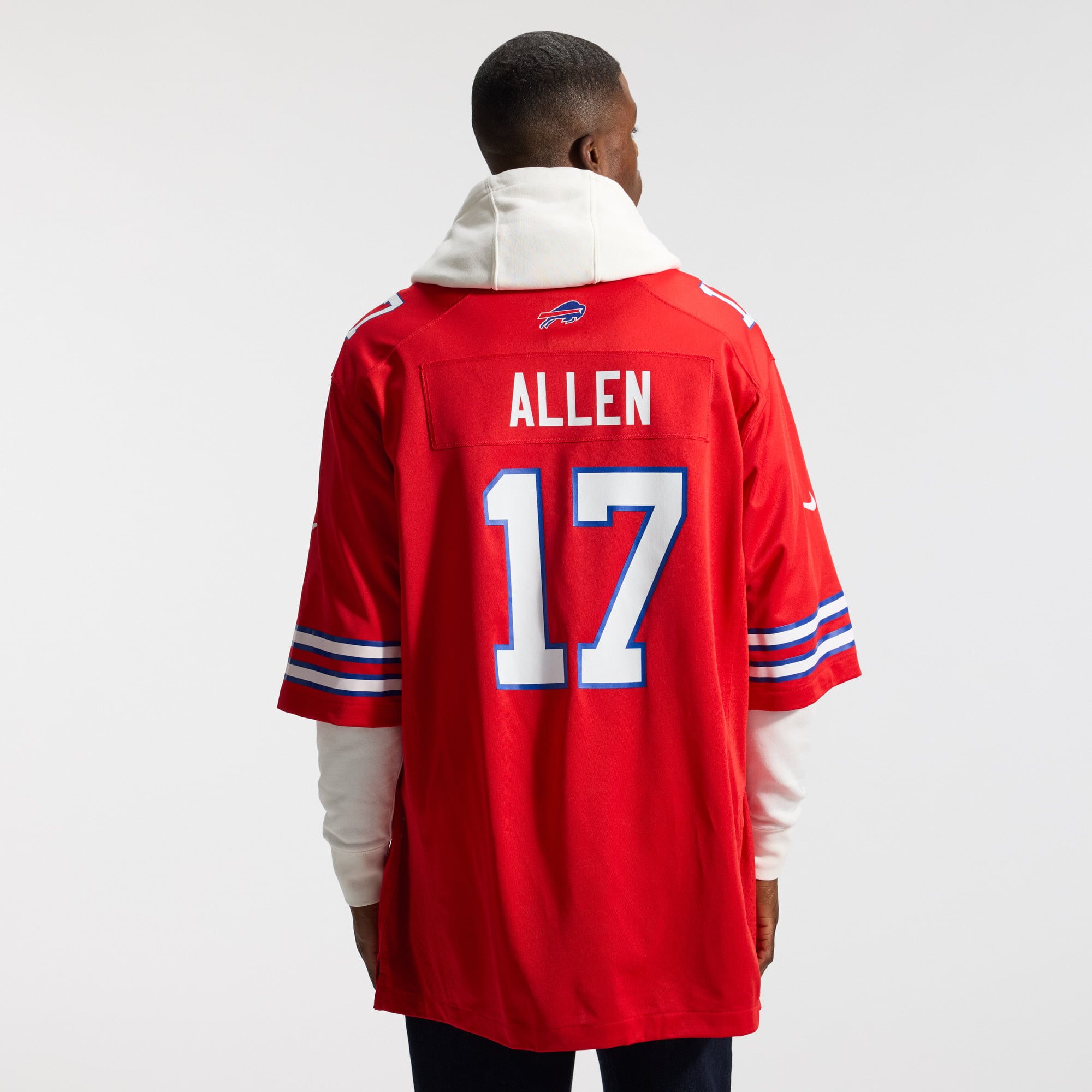 Josh Allen Buffalo Bills Team Game Player Jersey - Red - Image 5