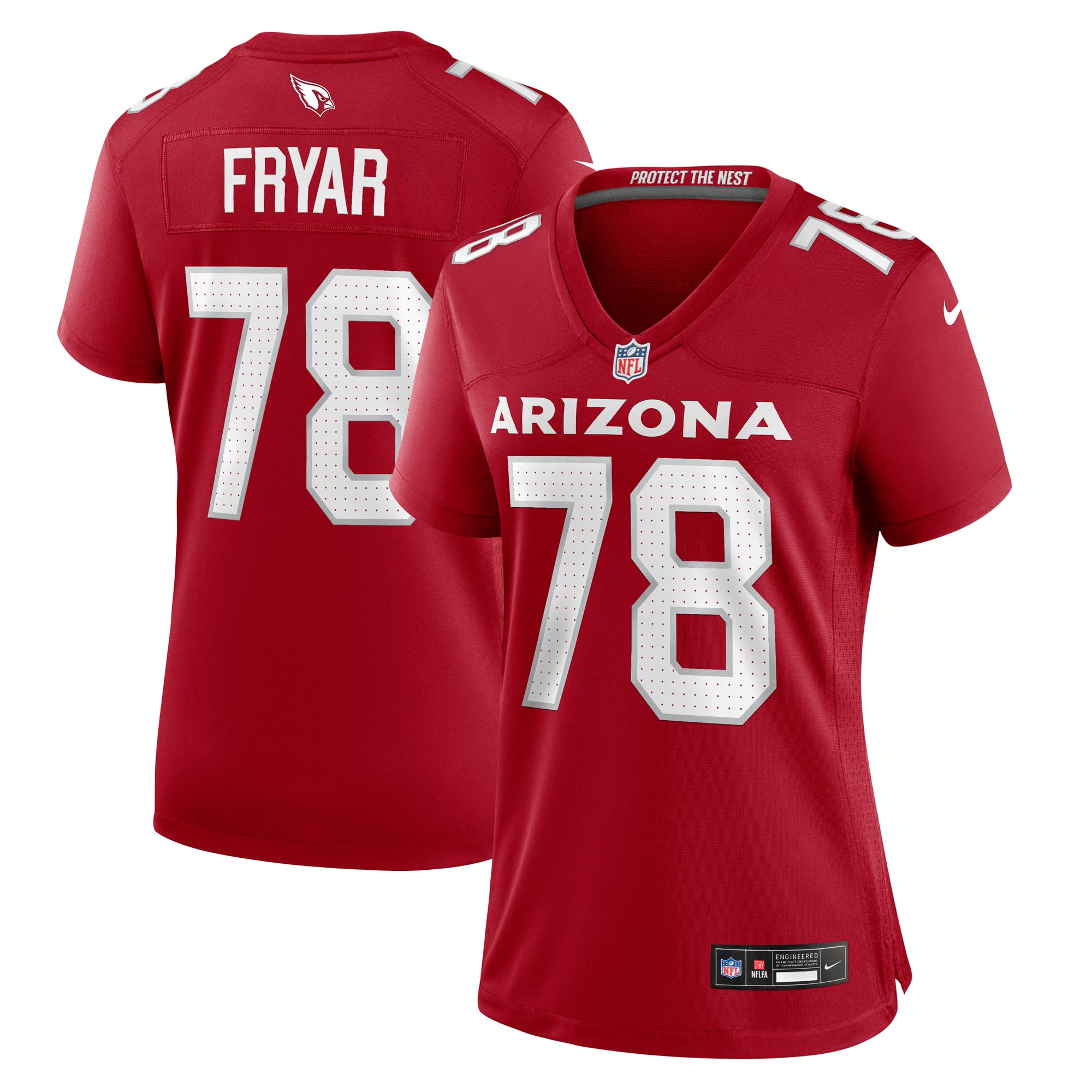 Josh Fryar Arizona Cardinals Women's Team Game Jersey - Cardinal - Image 2