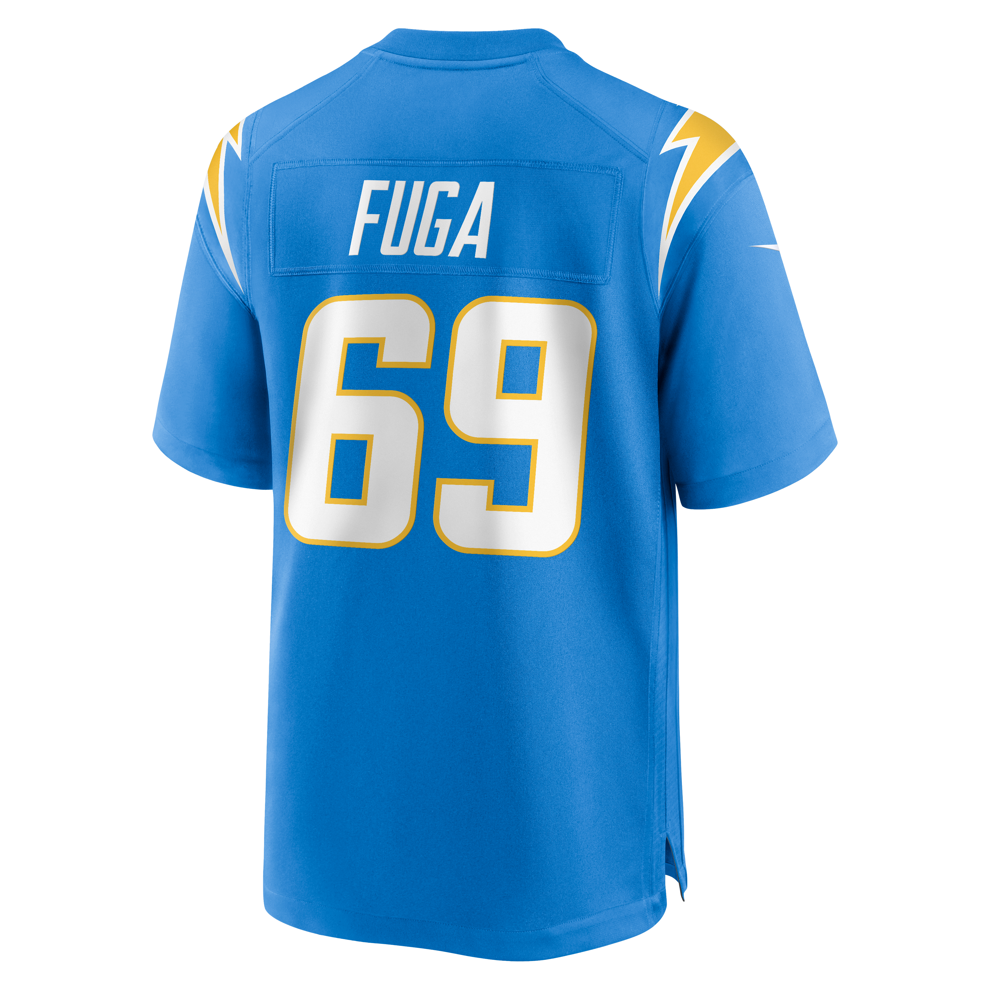 Josh Fuga Los Angeles Chargers Team Game Jersey - Powder Blue - Image 4