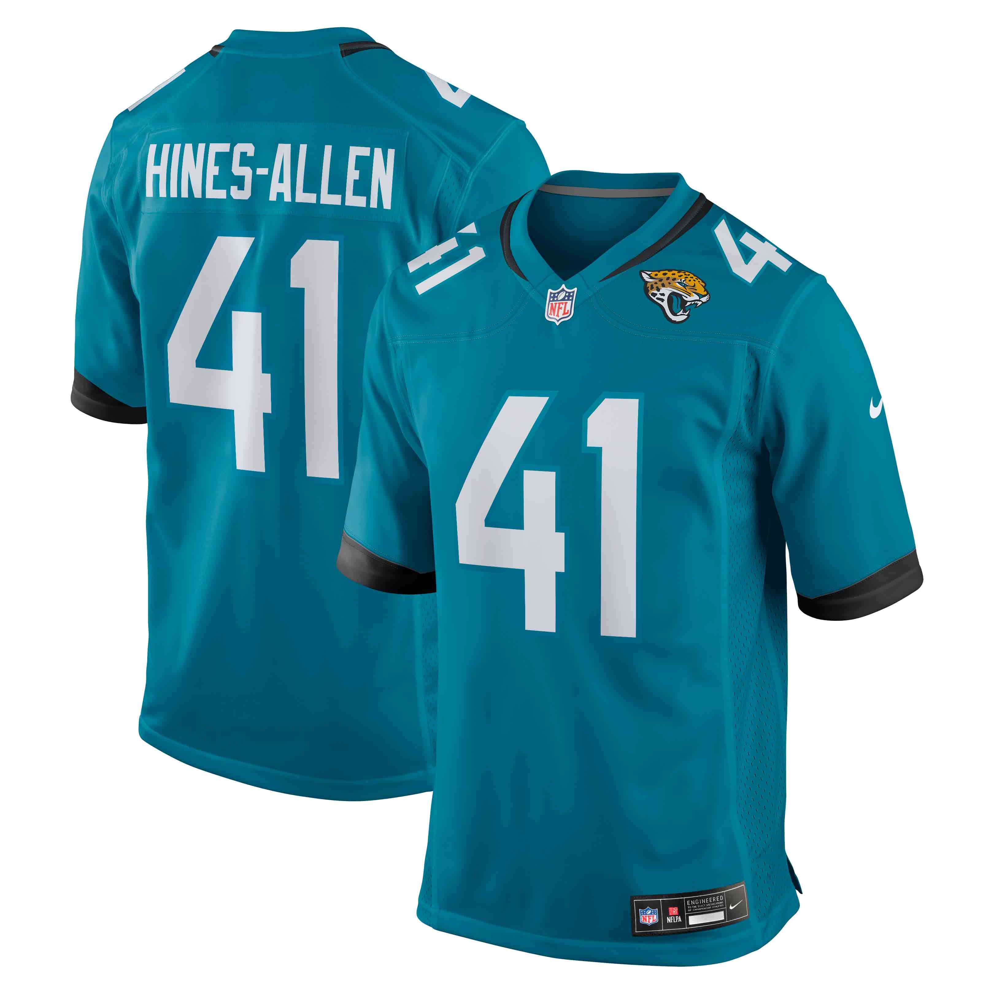Josh Hines-Allen Jacksonville Jaguars Player Game Jersey - Teal