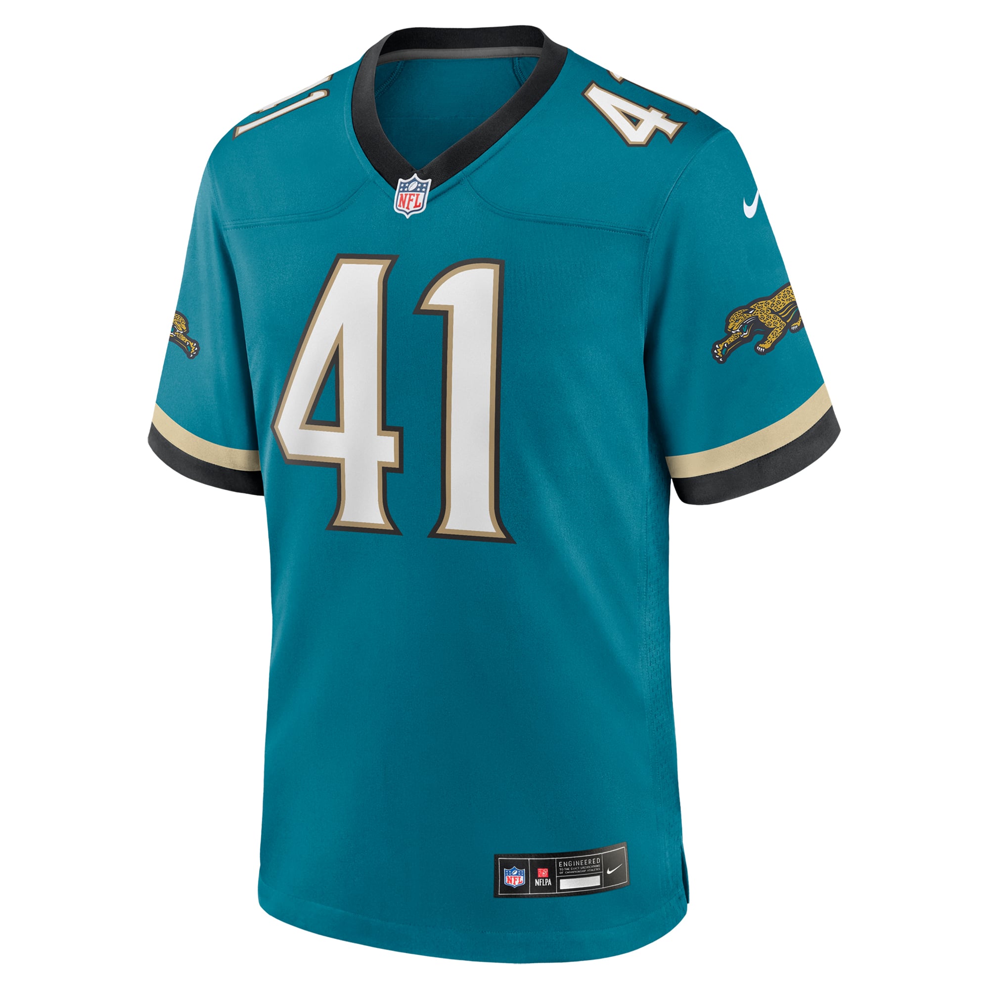 Josh Hines-Allen Jacksonville Jaguars Prowler Throwback Player Game Jersey - Teal - Image 3
