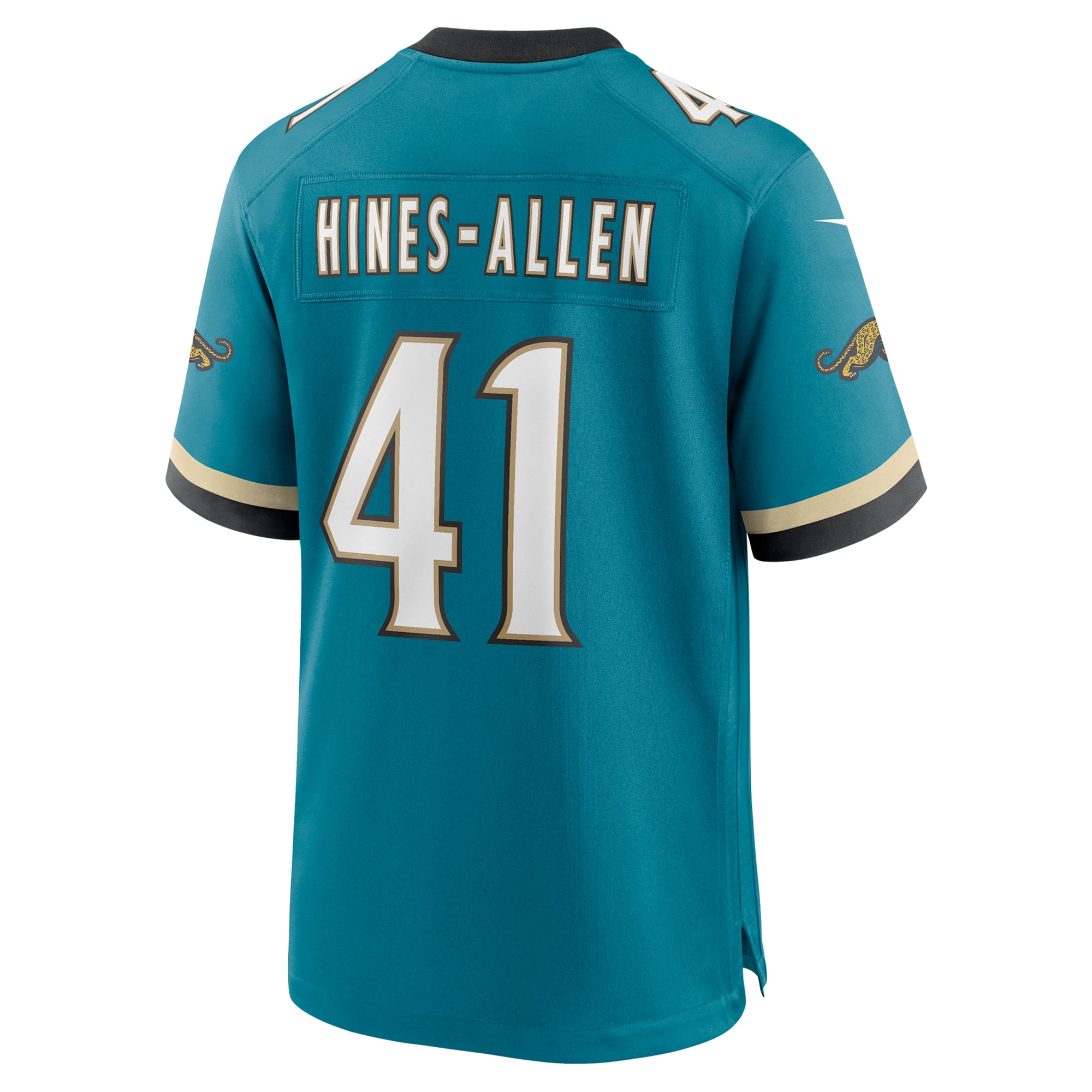 Josh Hines-Allen Jacksonville Jaguars Prowler Throwback Player Game Jersey - Teal - Image 4