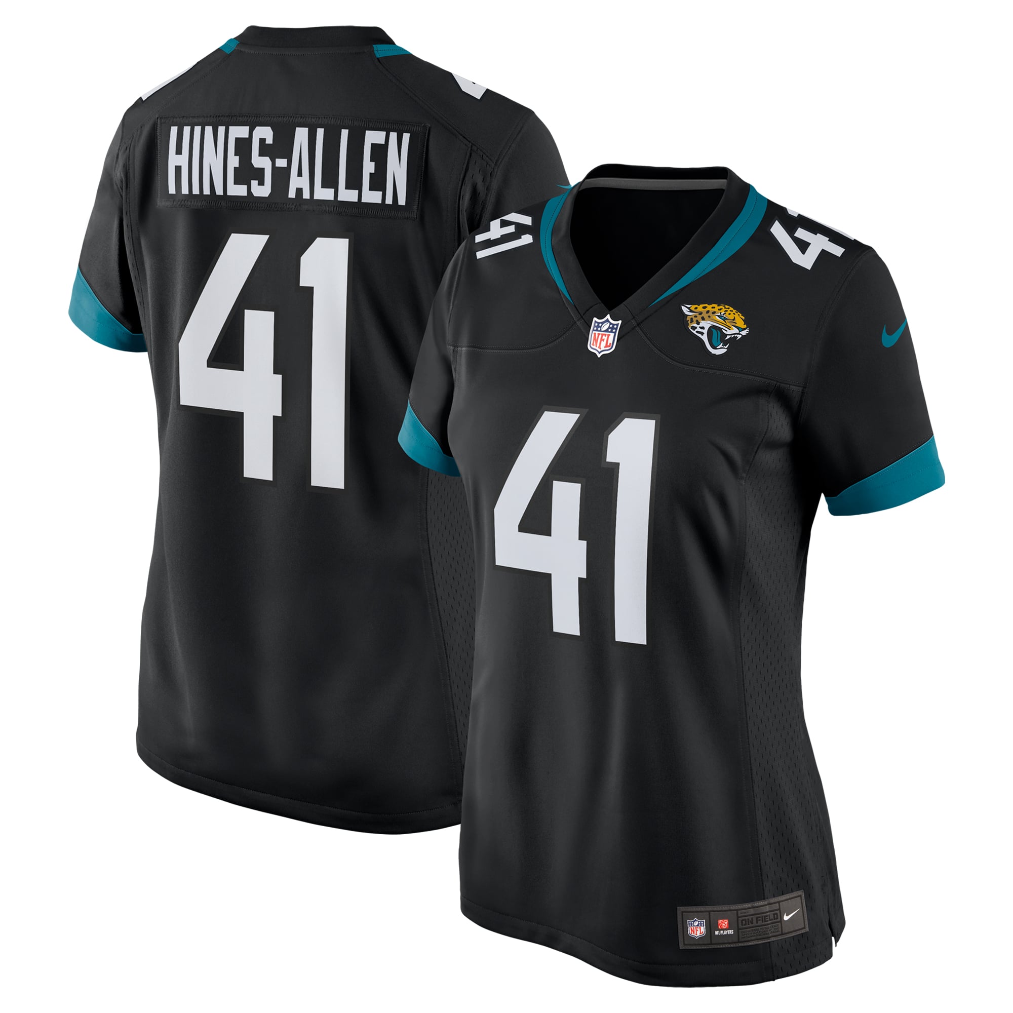 Josh Hines-Allen Jacksonville Jaguars Women's Player Game Jersey - Black