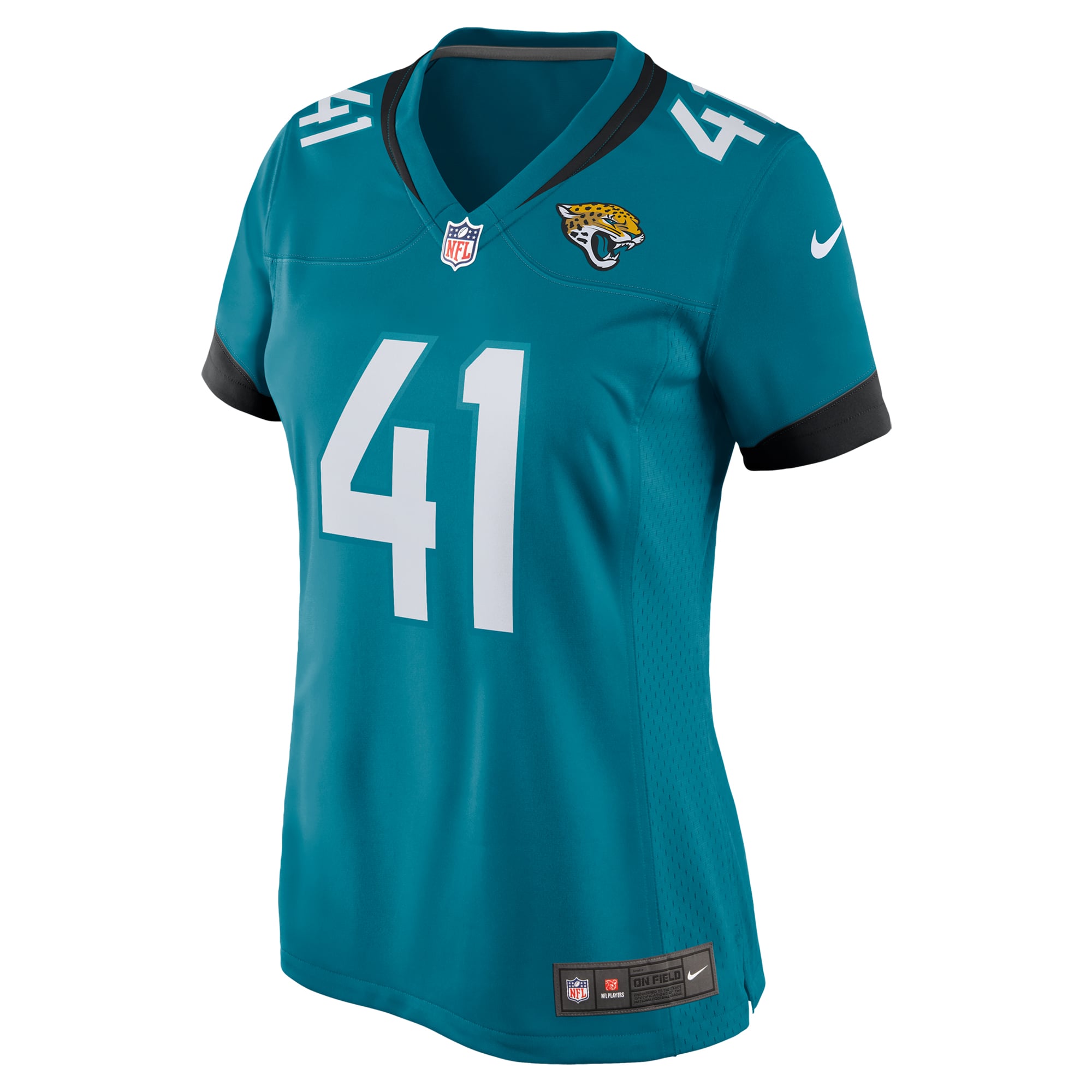 Josh Hines-Allen Jacksonville Jaguars Women's Player Game Jersey - Teal - Image 3