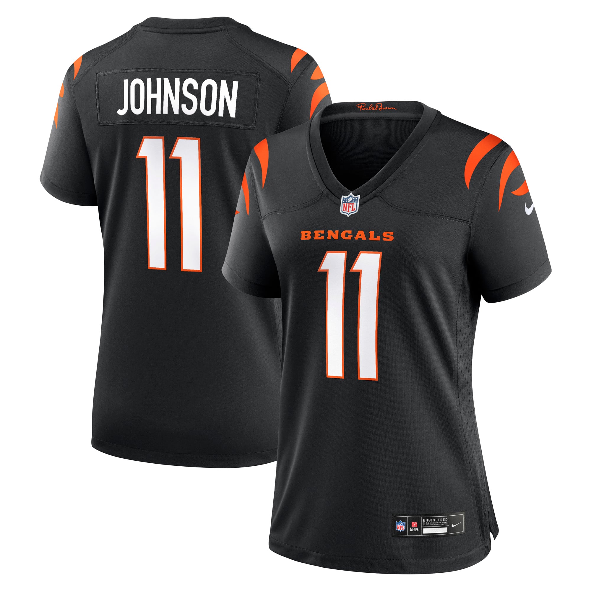Josh Johnson Cincinnati Bengals Women's Team Game Jersey - Black