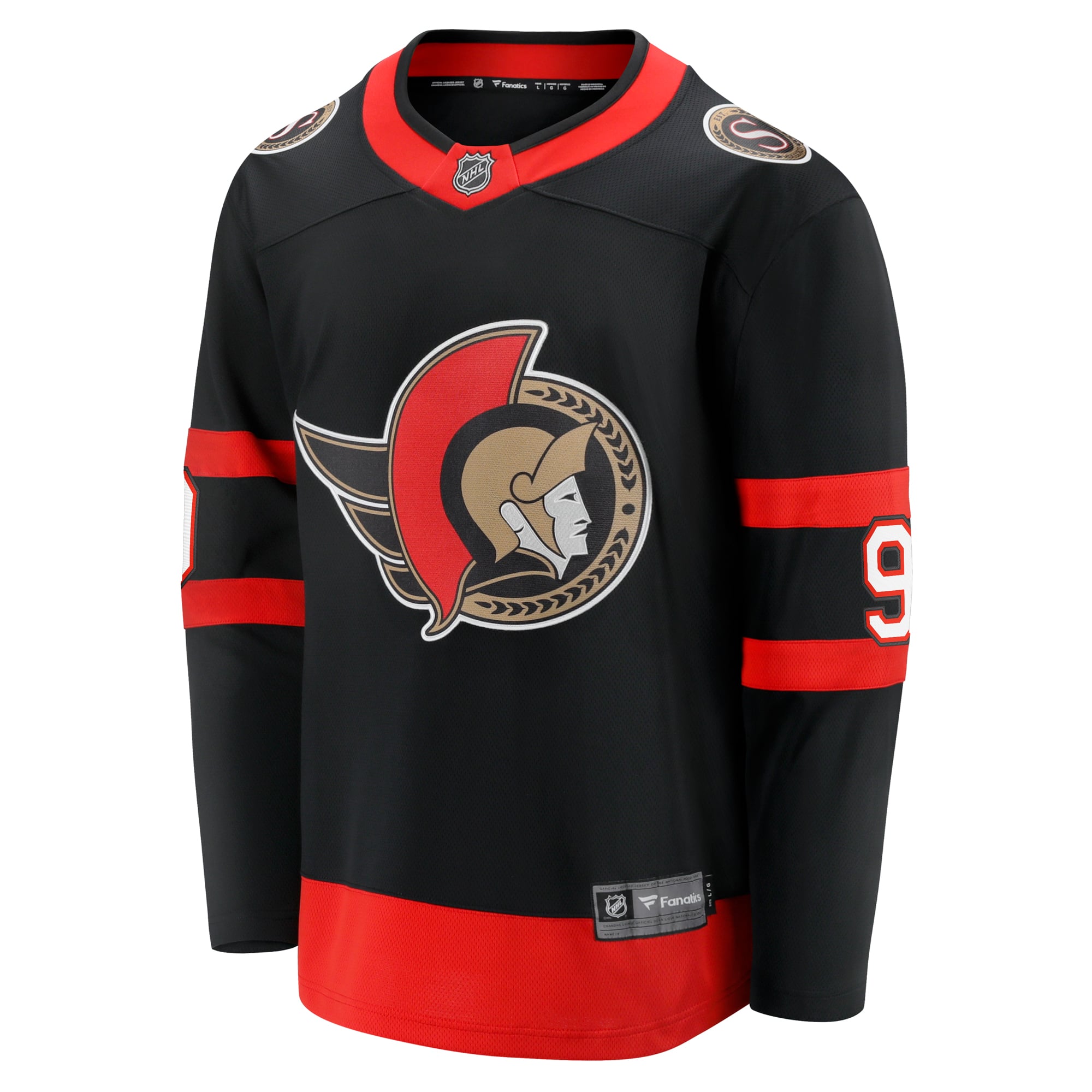 Josh Norris Ottawa Senators Home Breakaway Jersey - Black - Image 3