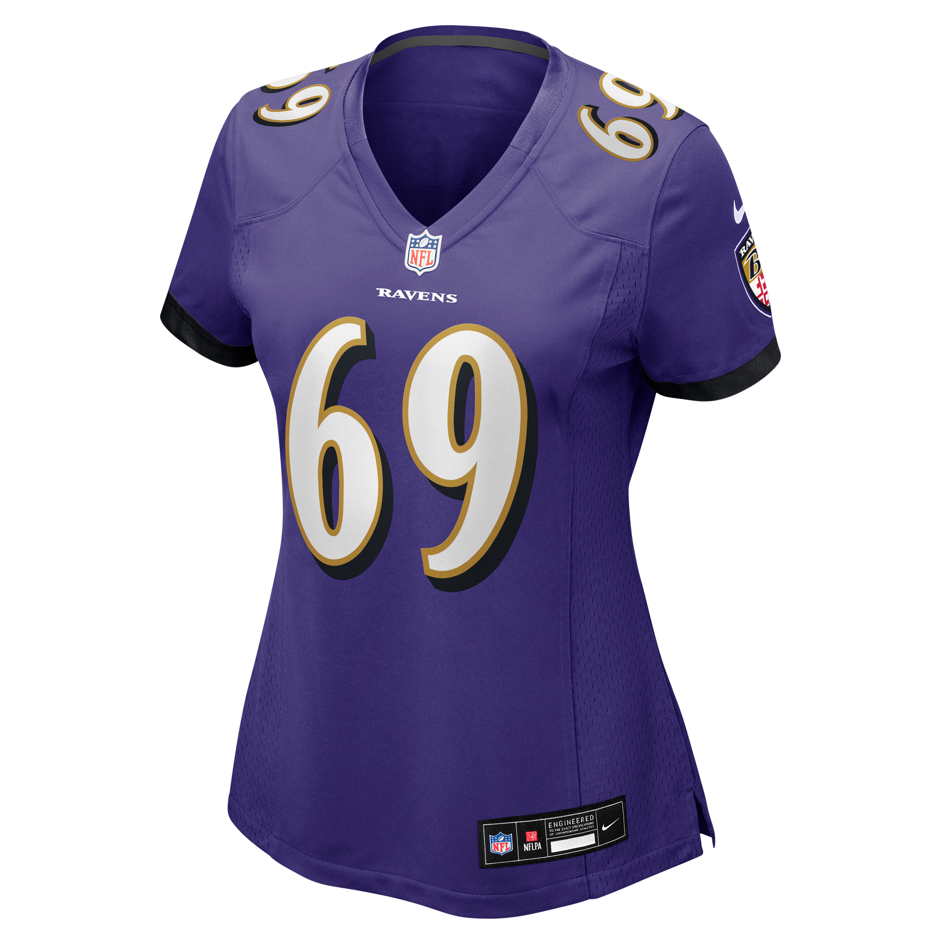 Josh Tupou Baltimore Ravens Women's Team Game Jersey - Purple - Image 3