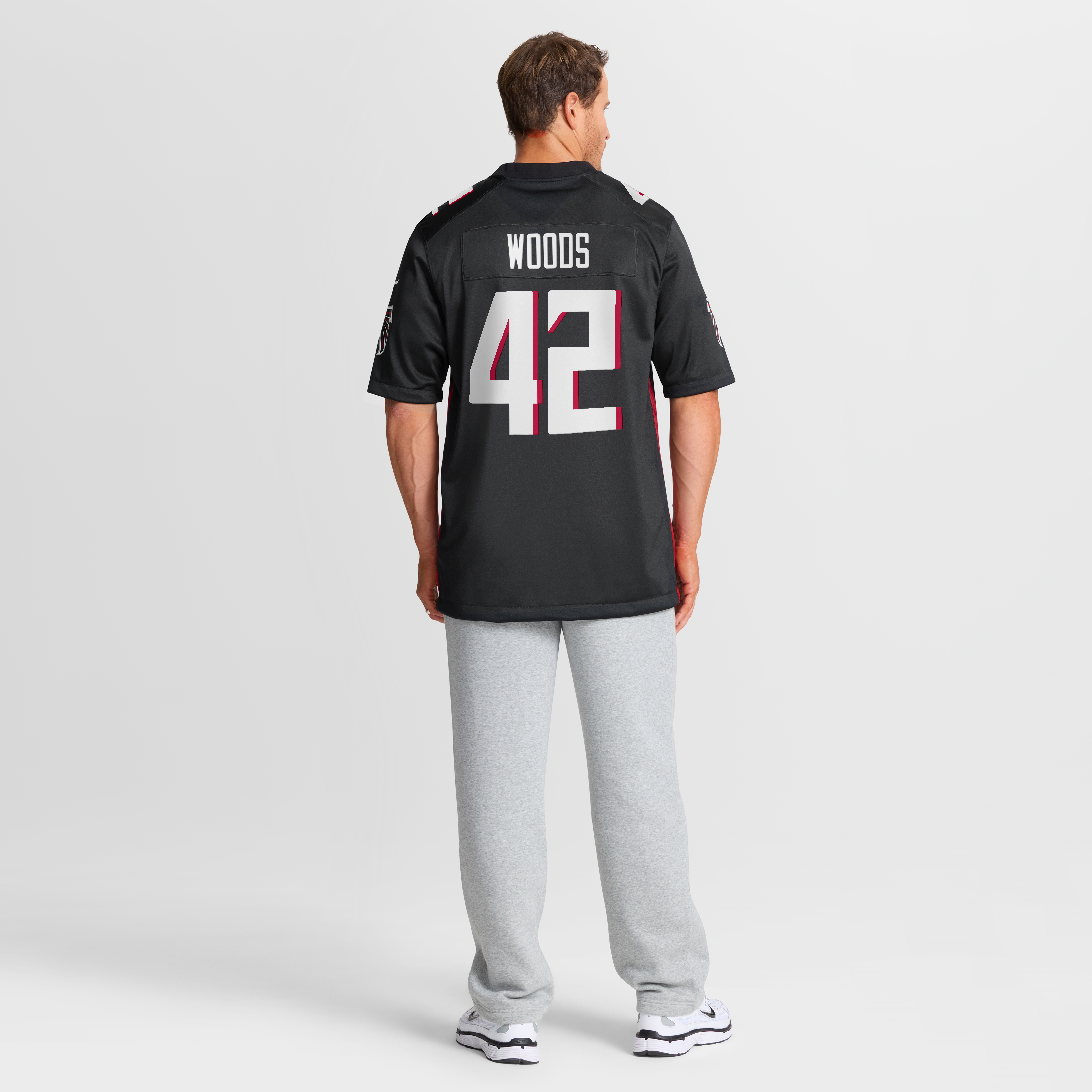 Josh Woods Atlanta Falcons Team Game Jersey - Black - Image 9