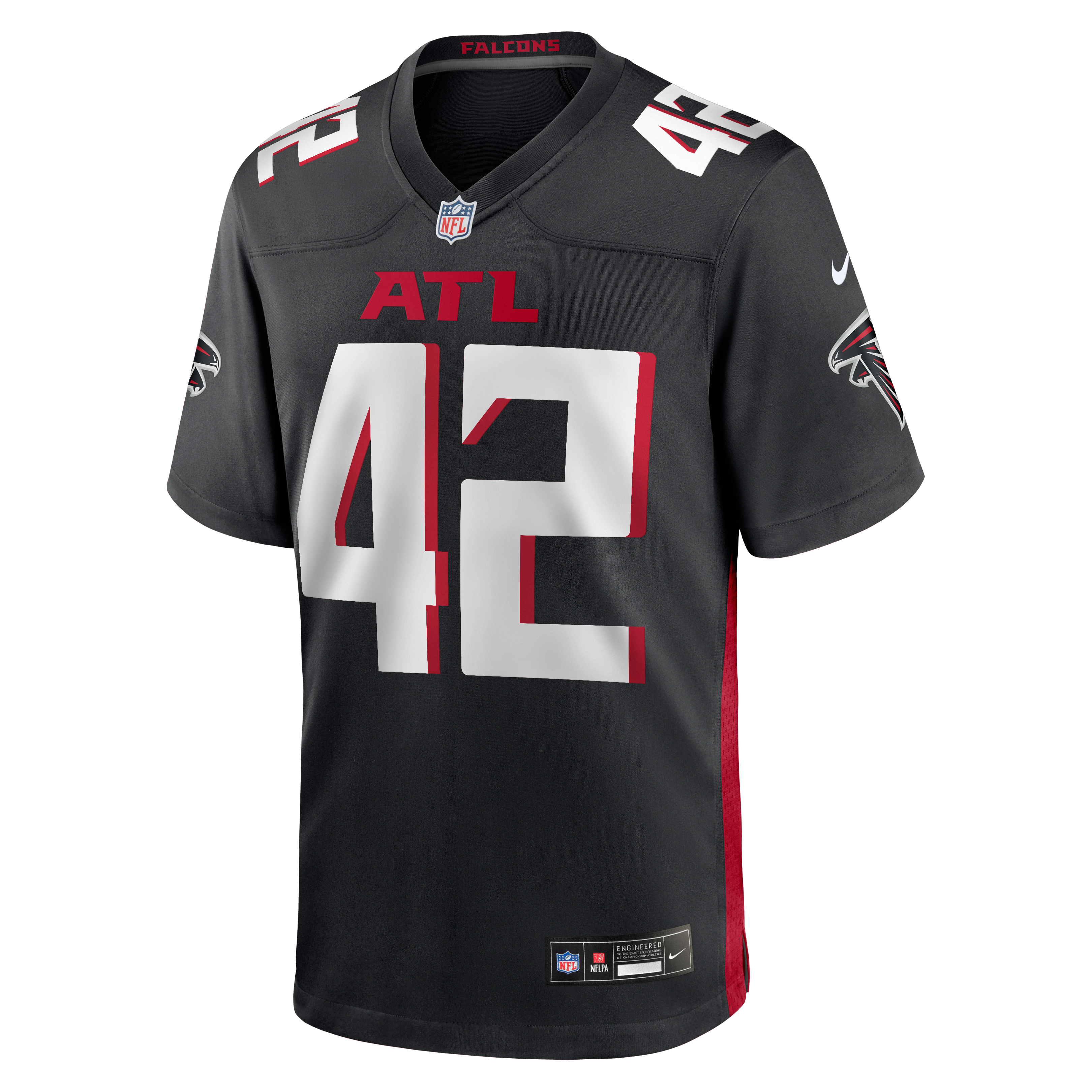 Josh Woods Atlanta Falcons Team Game Jersey - Black - Image 3