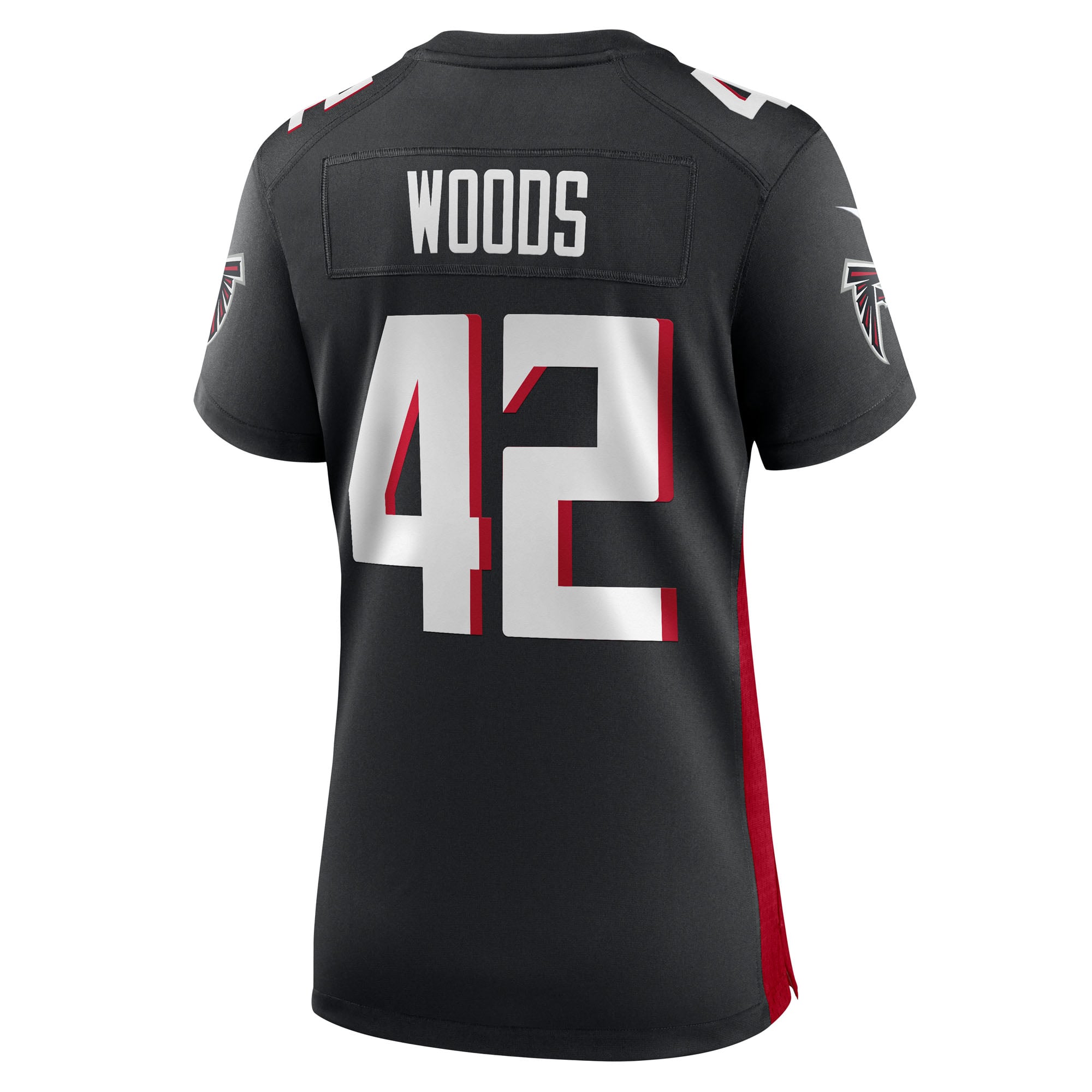 Josh Woods Atlanta Falcons Women's Team Game Jersey - Black - Image 4