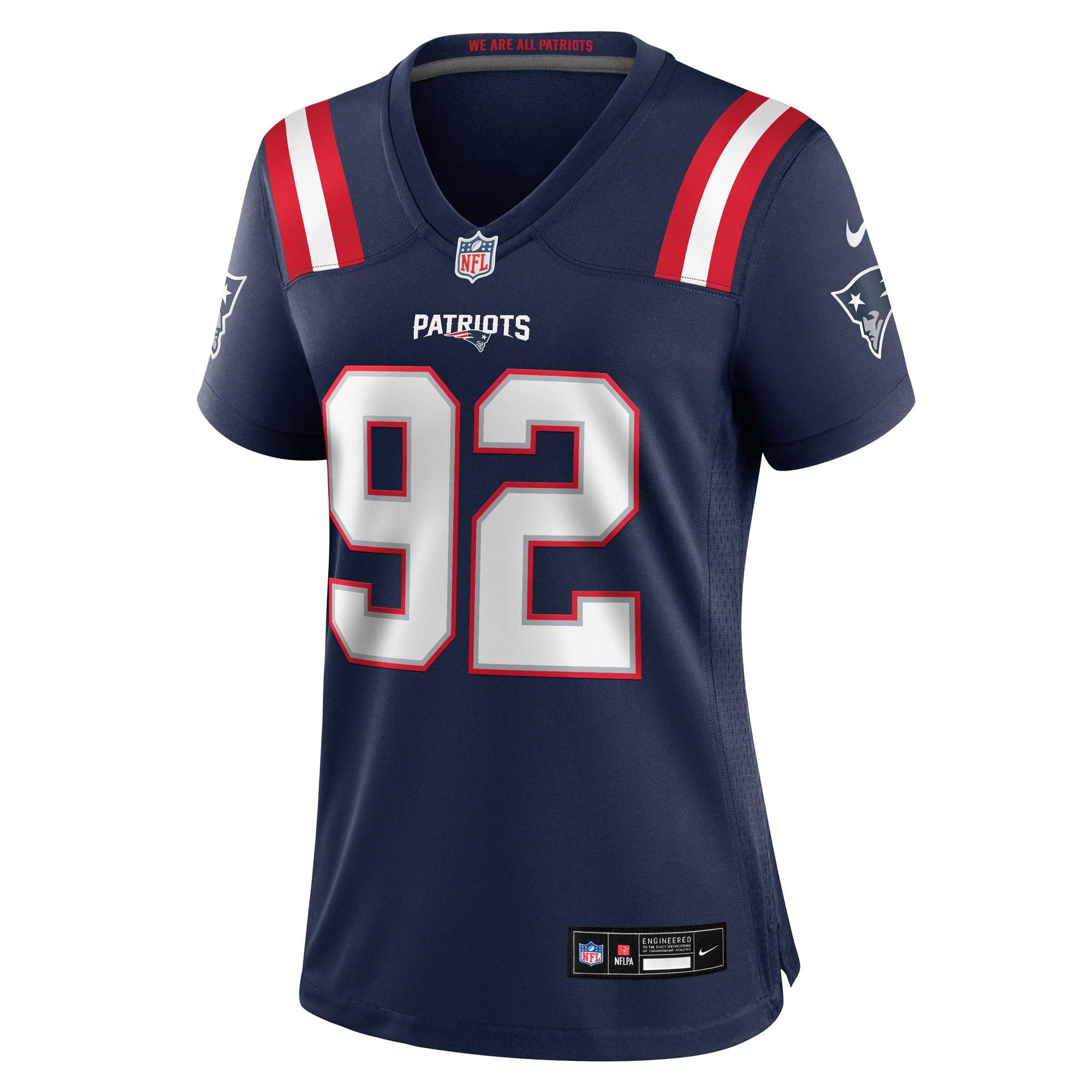 Joshua Farmer New England Patriots Women's Team Game Jersey - Navy - Image 3