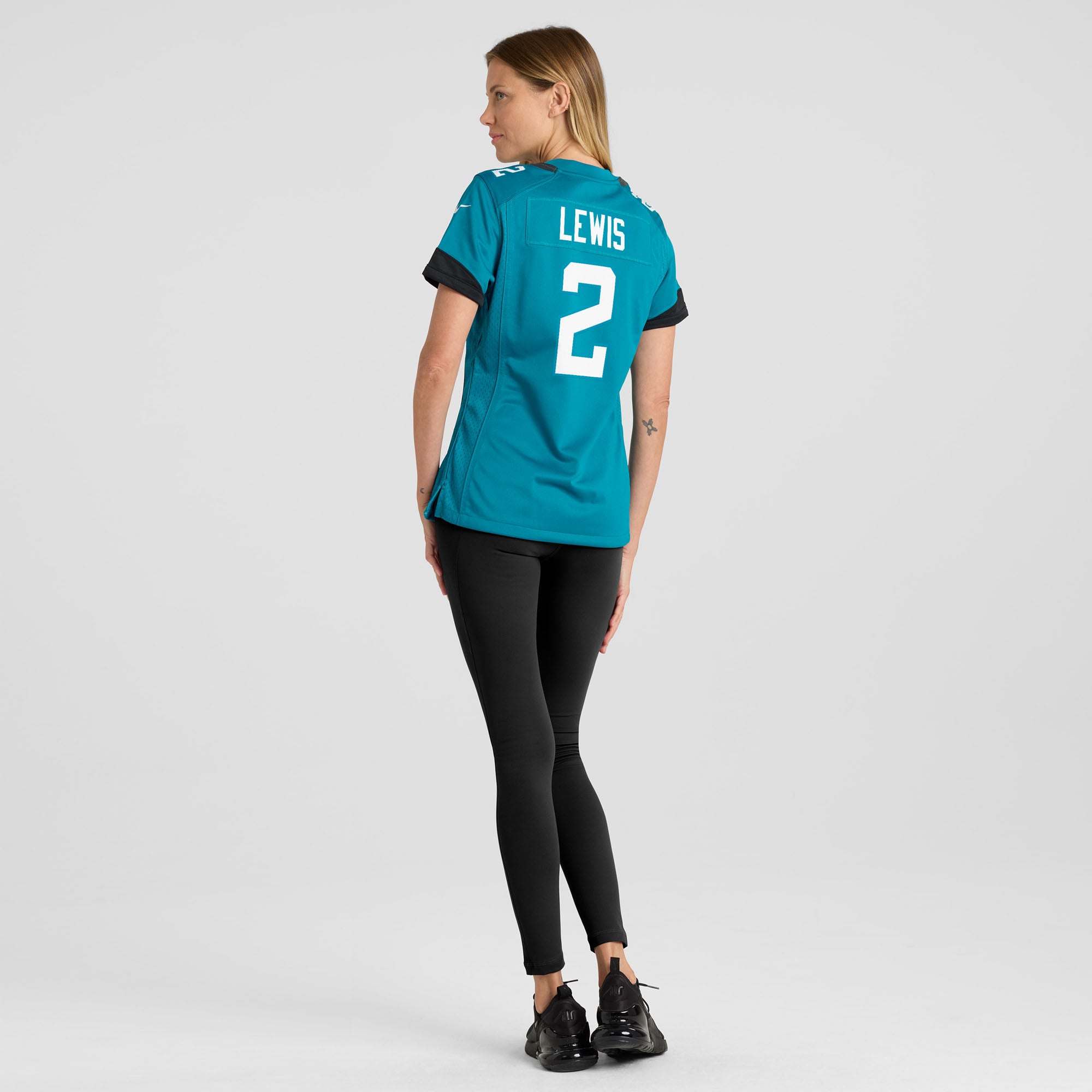 Jourdan Lewis Jacksonville Jaguars Women's Team Game Jersey - Teal - Image 6