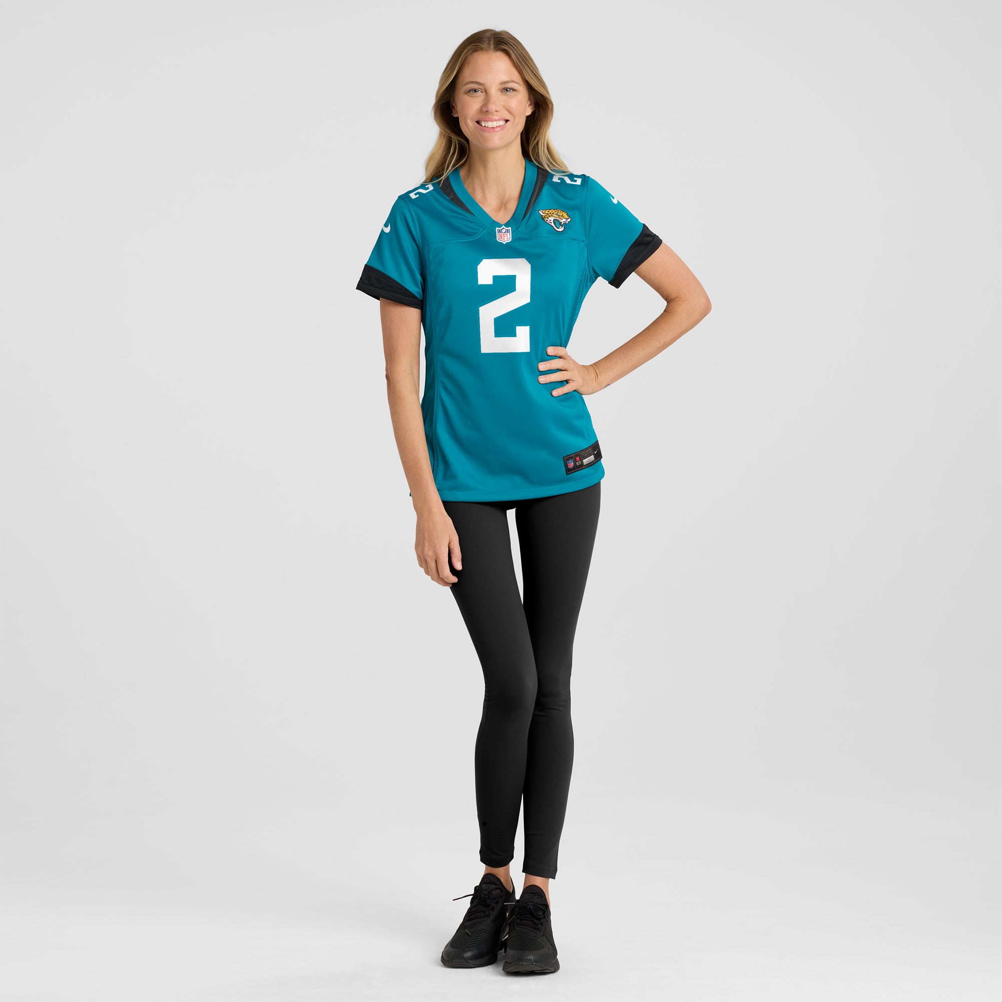 Jourdan Lewis Jacksonville Jaguars Women's Team Game Jersey - Teal - Image 5