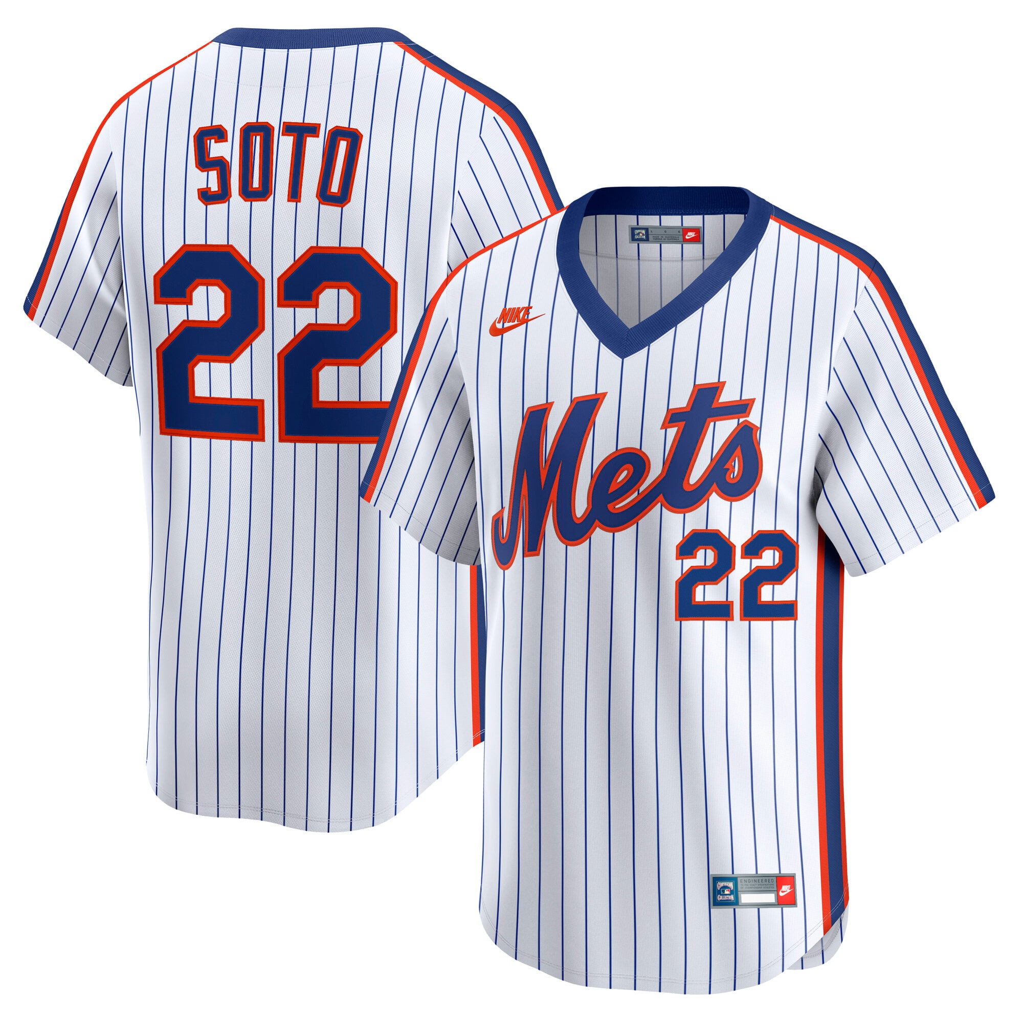 Juan Soto New York Mets Cooperstown Collection Limited 40th Anniversary Jersey - White - Image 2