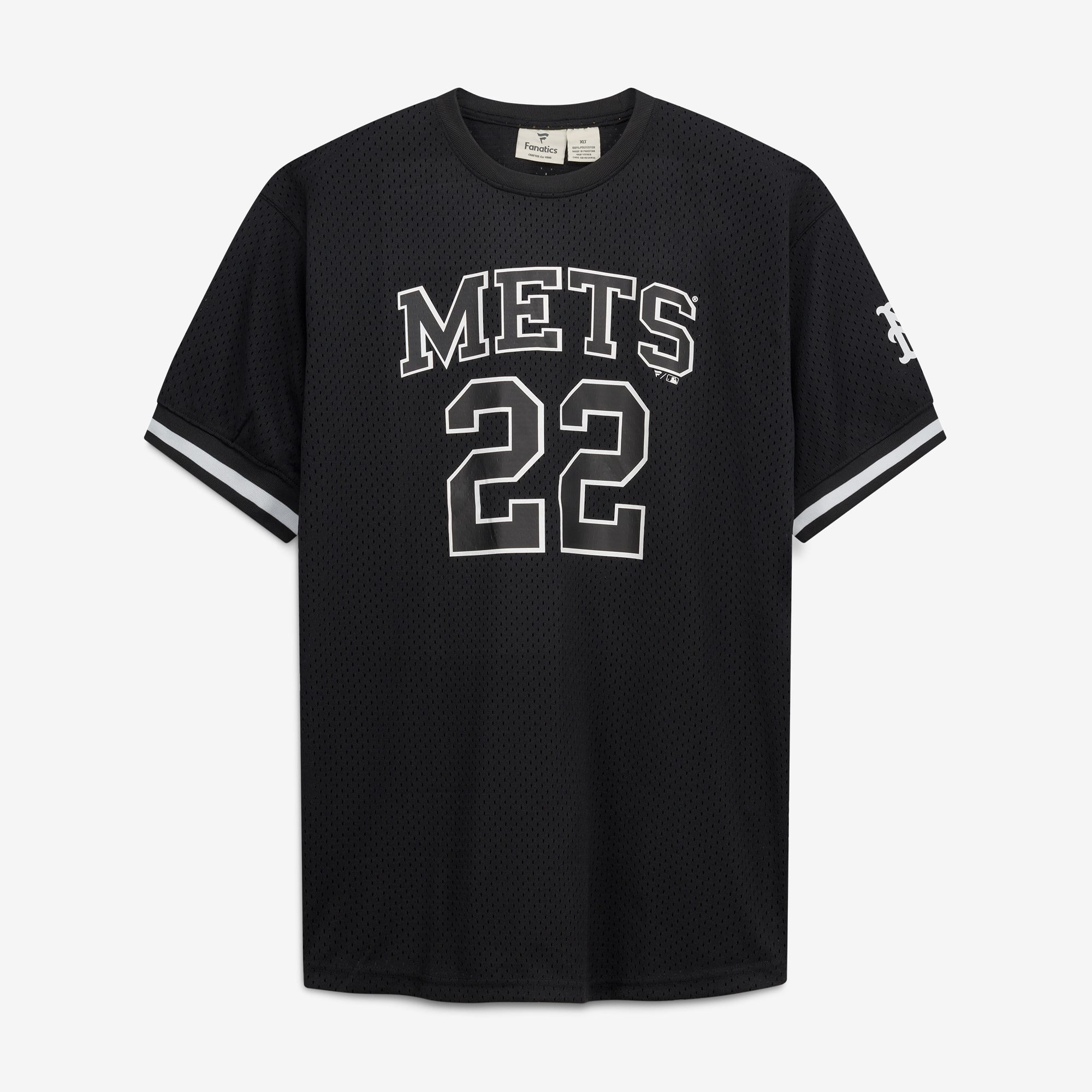 Juan Soto New York Mets Big & Tall Heavyweight Mesh Jersey - Black/White - Image 3